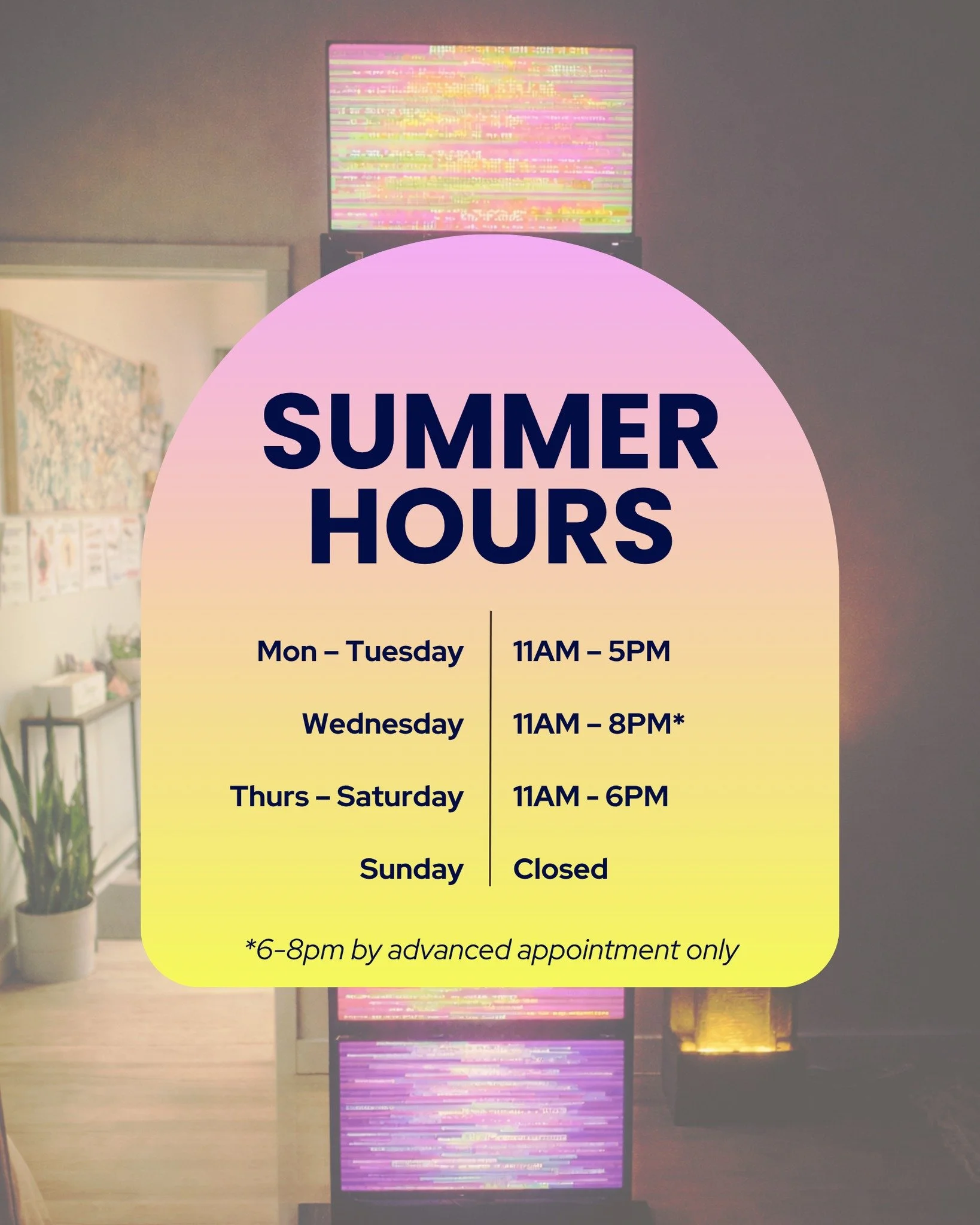 We're adding a few hours into the week for the summer!

More availability = more time for rest, recovery, and wellness when you need it most. ✨
Updated booking times are now live.