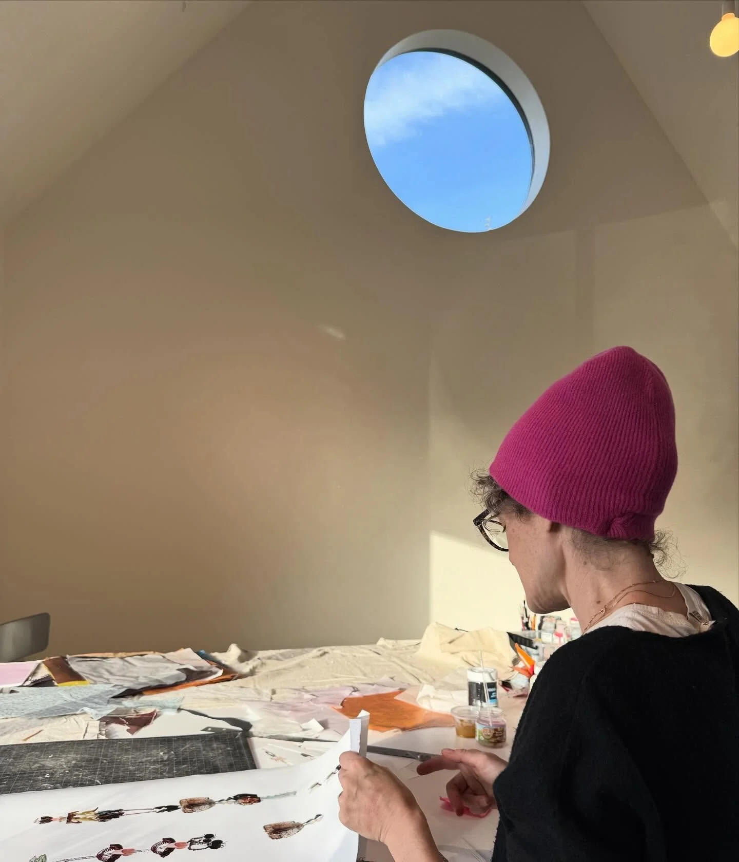 &ldquo;Here on Orcas, I&rsquo;ve been in deep inquiry about the visual structure of the Hebrew language, which I know almost entirely through my spiritual practices, and how that relates to my (art) collection and specifically my relationship with my