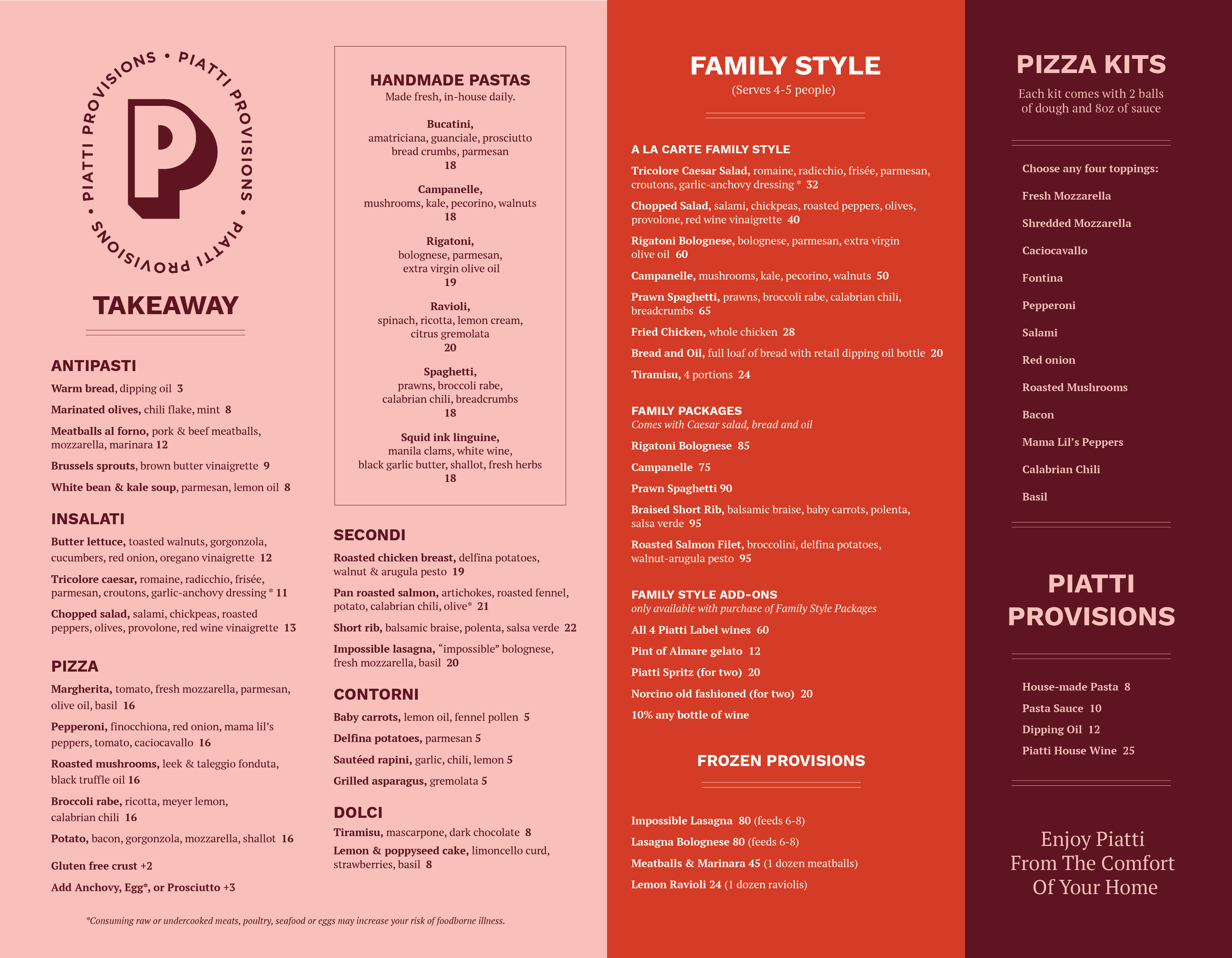 Provisions — Piatti San Antonio Éilan