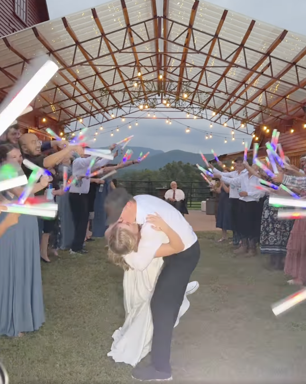 Reception glow stick exit