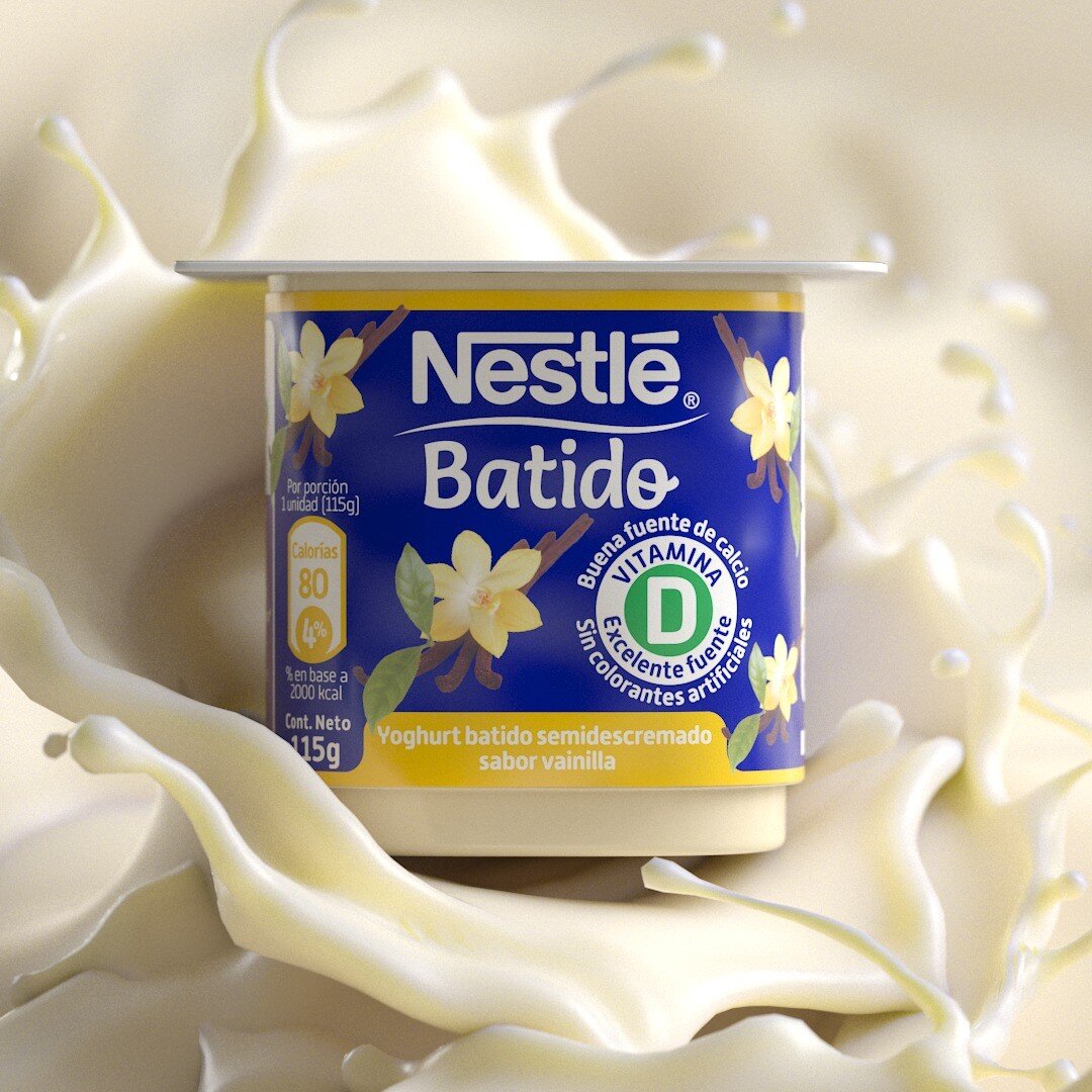 Nestle / yogur batido 
El proceso contempl&oacute; el redise&ntilde;o del logotipo &quot;Batido&quot; y distintas propuestas de packaging para destacar la nueva f&oacute;rmula fortificada con vitamina D tanto para los yogures, como para las versiones