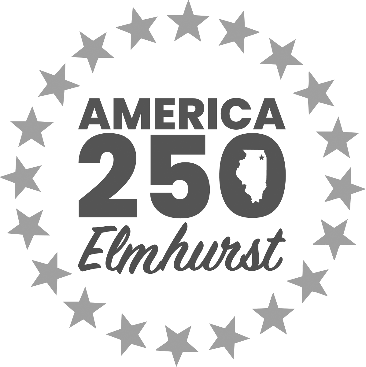 America 250 Elmhurst logo