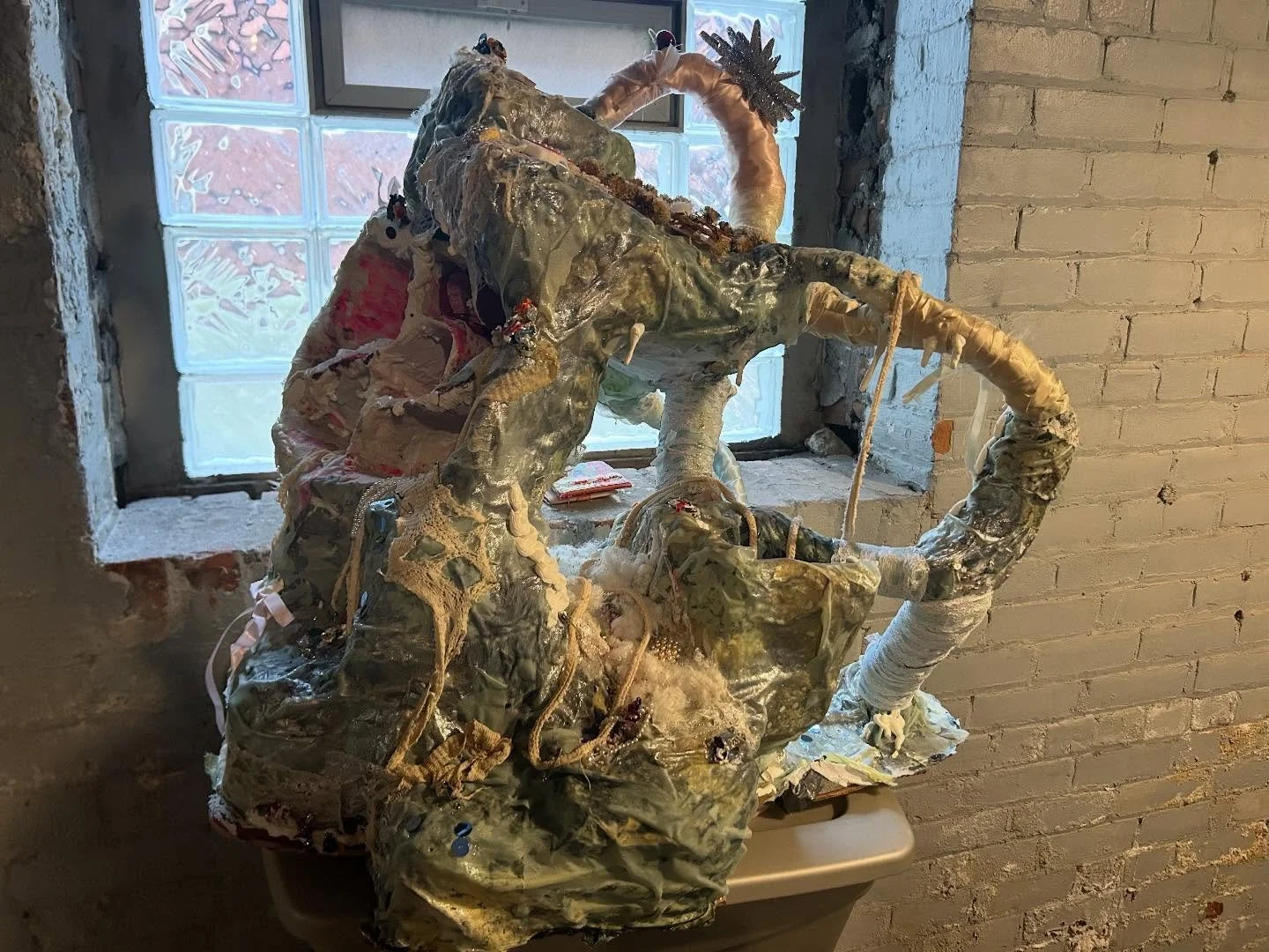 Current life motto is make huge work that is difficult to store. coming up on three years of this piece which is so crazy to me. this was the biggest aha moment in art i&rsquo;ve had so far, and it got me on the path i&rsquo;d be making work about fo