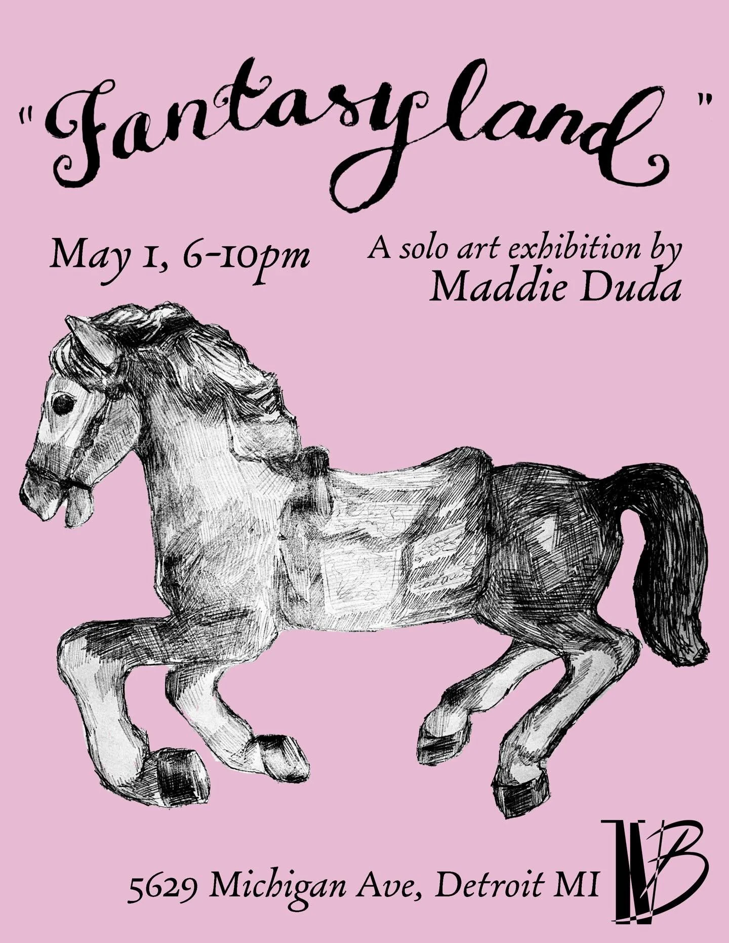 So excited to announce my very first solo show, &ldquo;Fantasyland&rdquo;, at @thevoyeurbordello 🎠 opening Friday, May 1st from 6-10pm 🩷 hope to see you there!