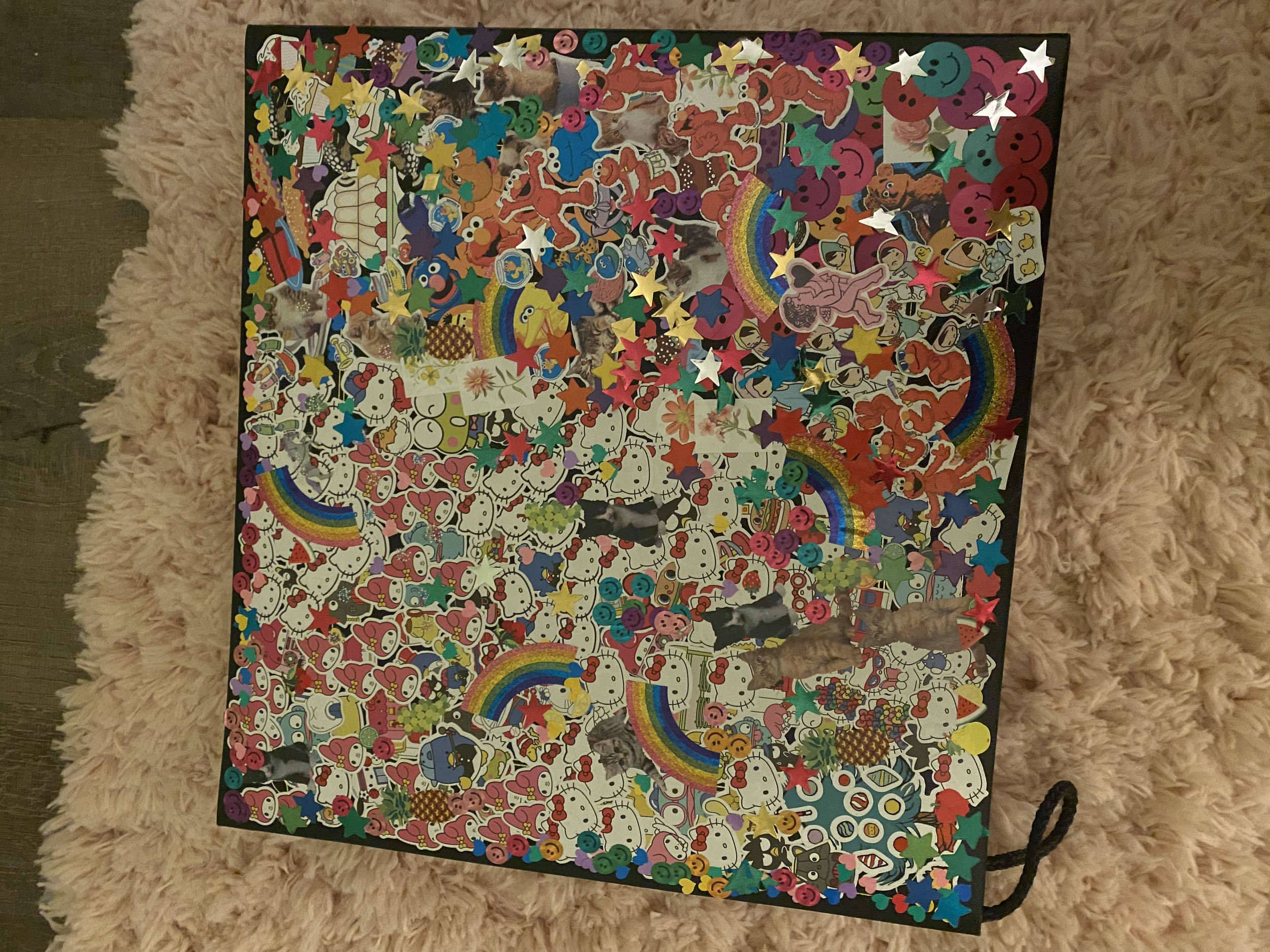 a photo album I covered in stickers