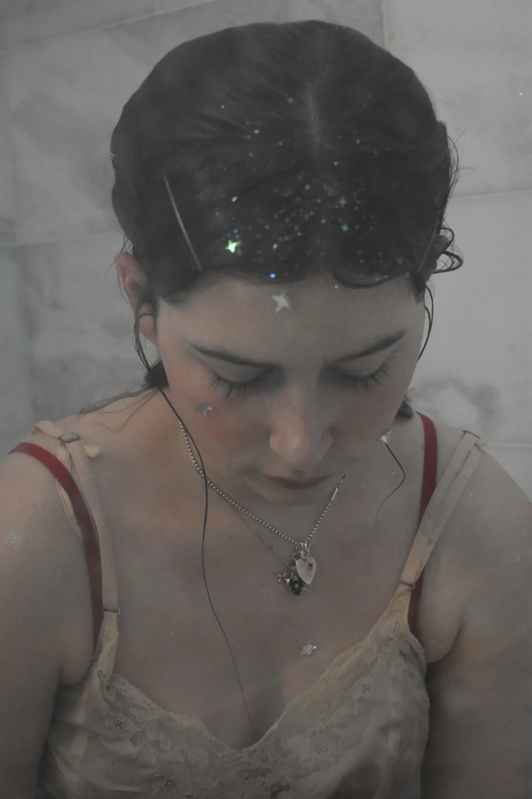 while filming "memory" video