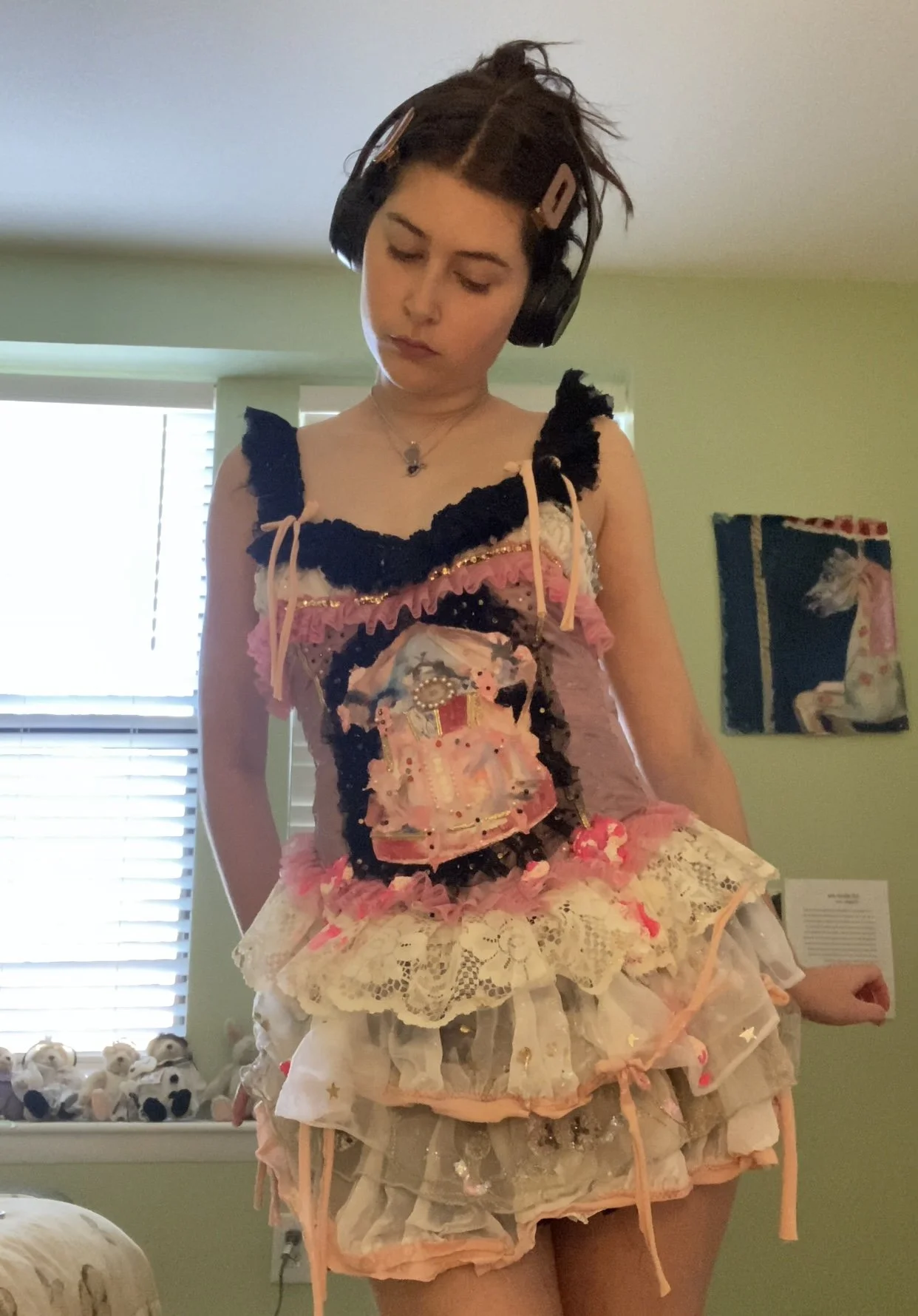 first time trying on "carousel dress"