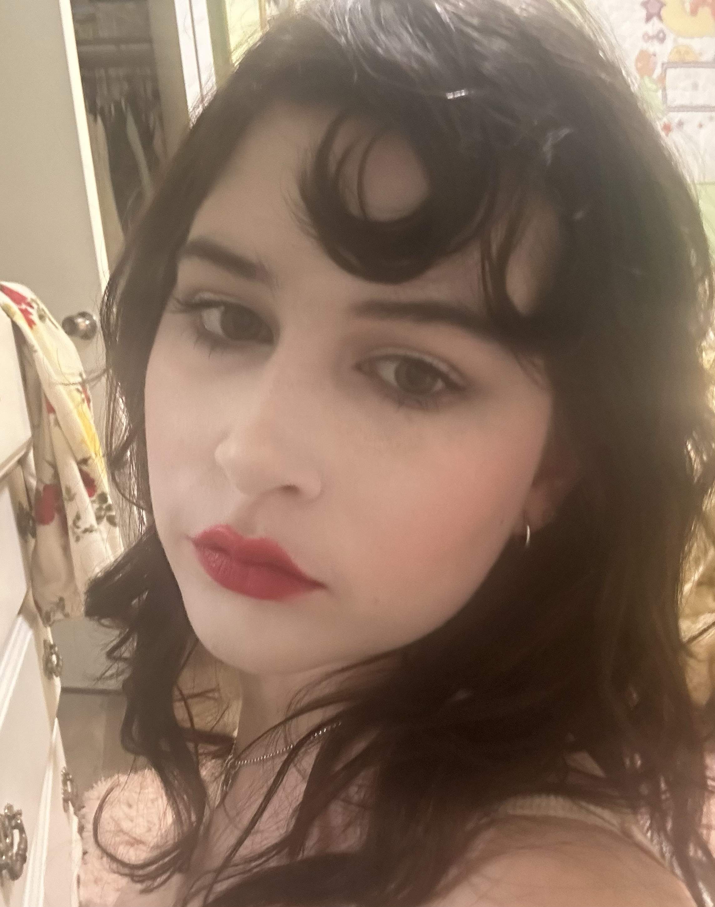 when I tried doing Gwen Stefani's makeup in "It's My Life"