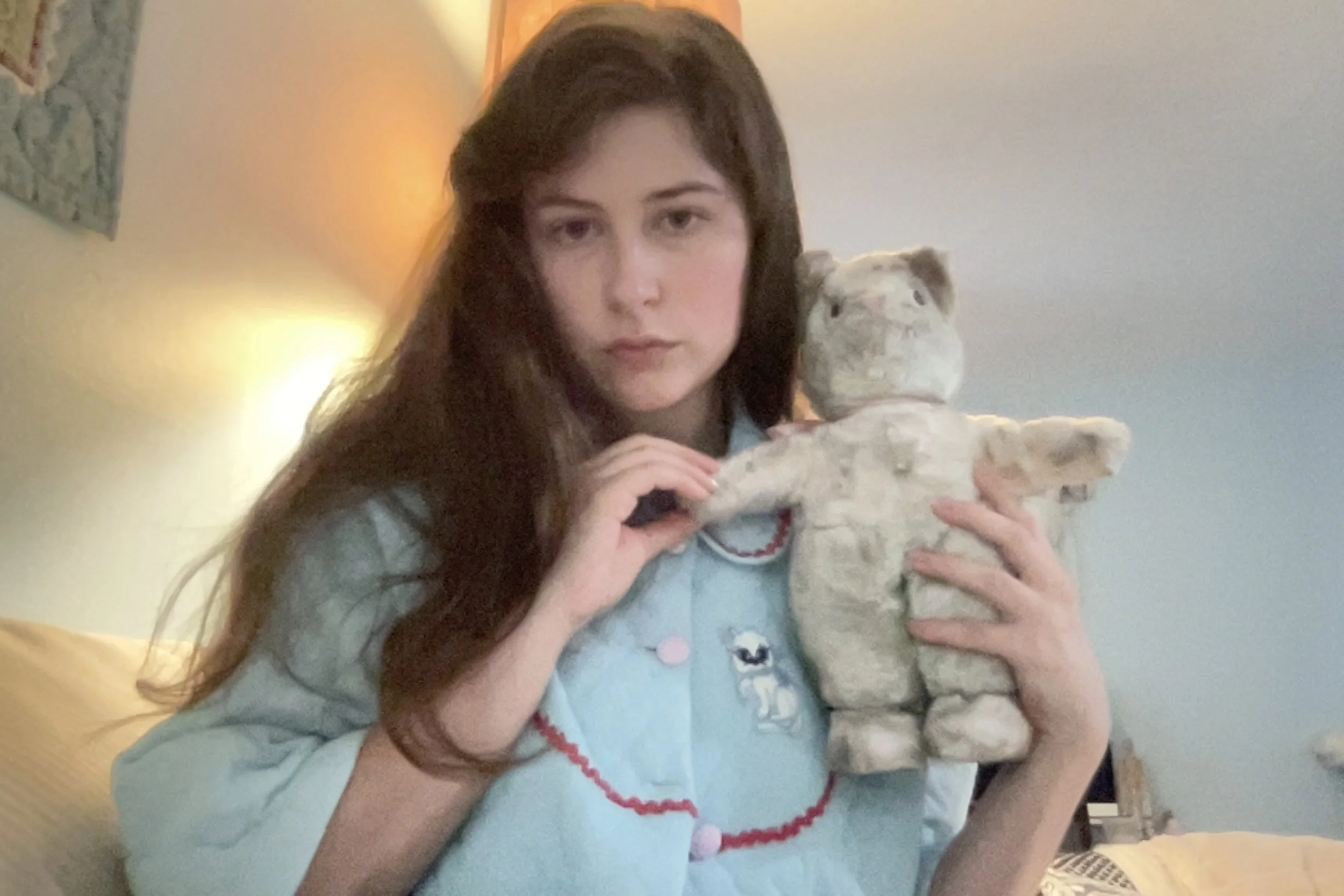 my vintage cat stuffed animal