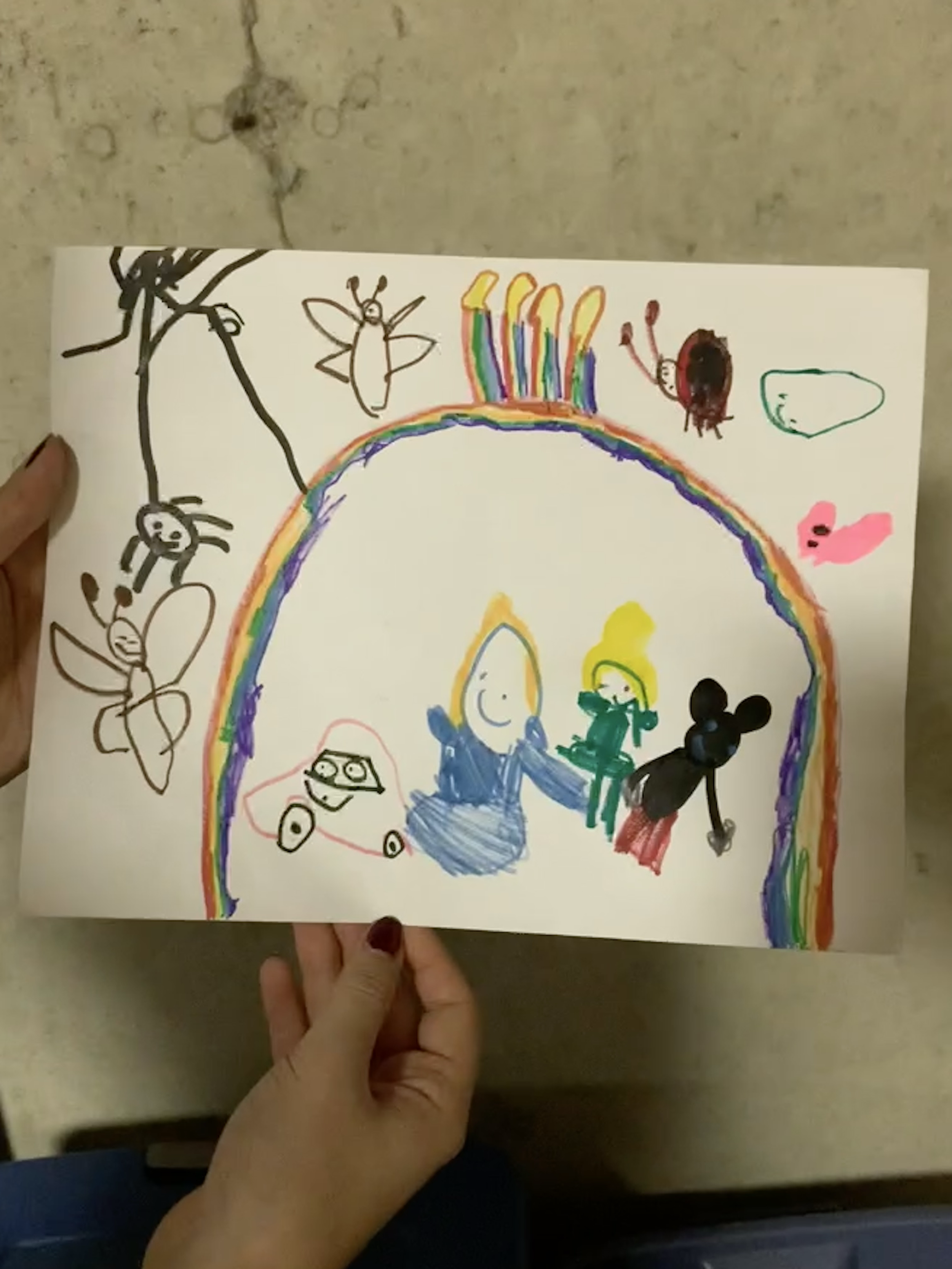 a childhood drawing from age 4