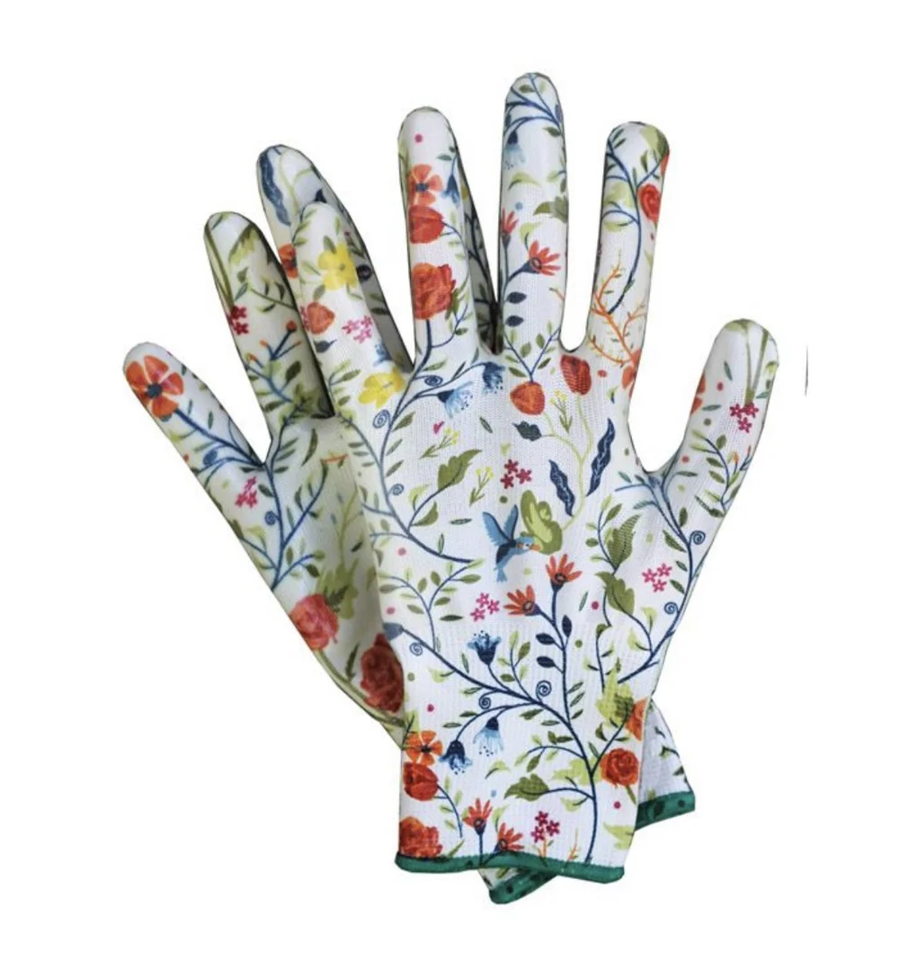 Floral Garden Gloves  Gray Girl Farms