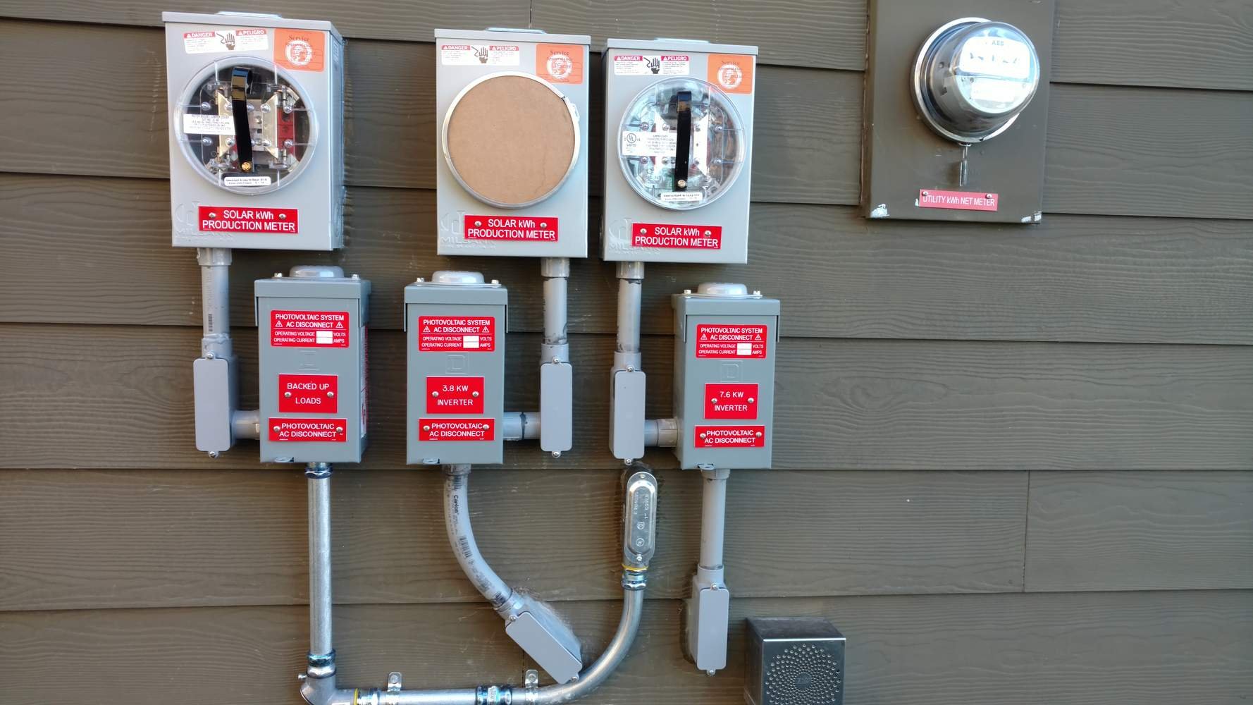 We installed 38 Itek 305 watt panels on this home facing East, South, and West. It produced 49 KWH on a single clear day in February alone. Consider the average home uses 30 KWH per day. We also installed a critical loads panel and an LG Chem Resu Li