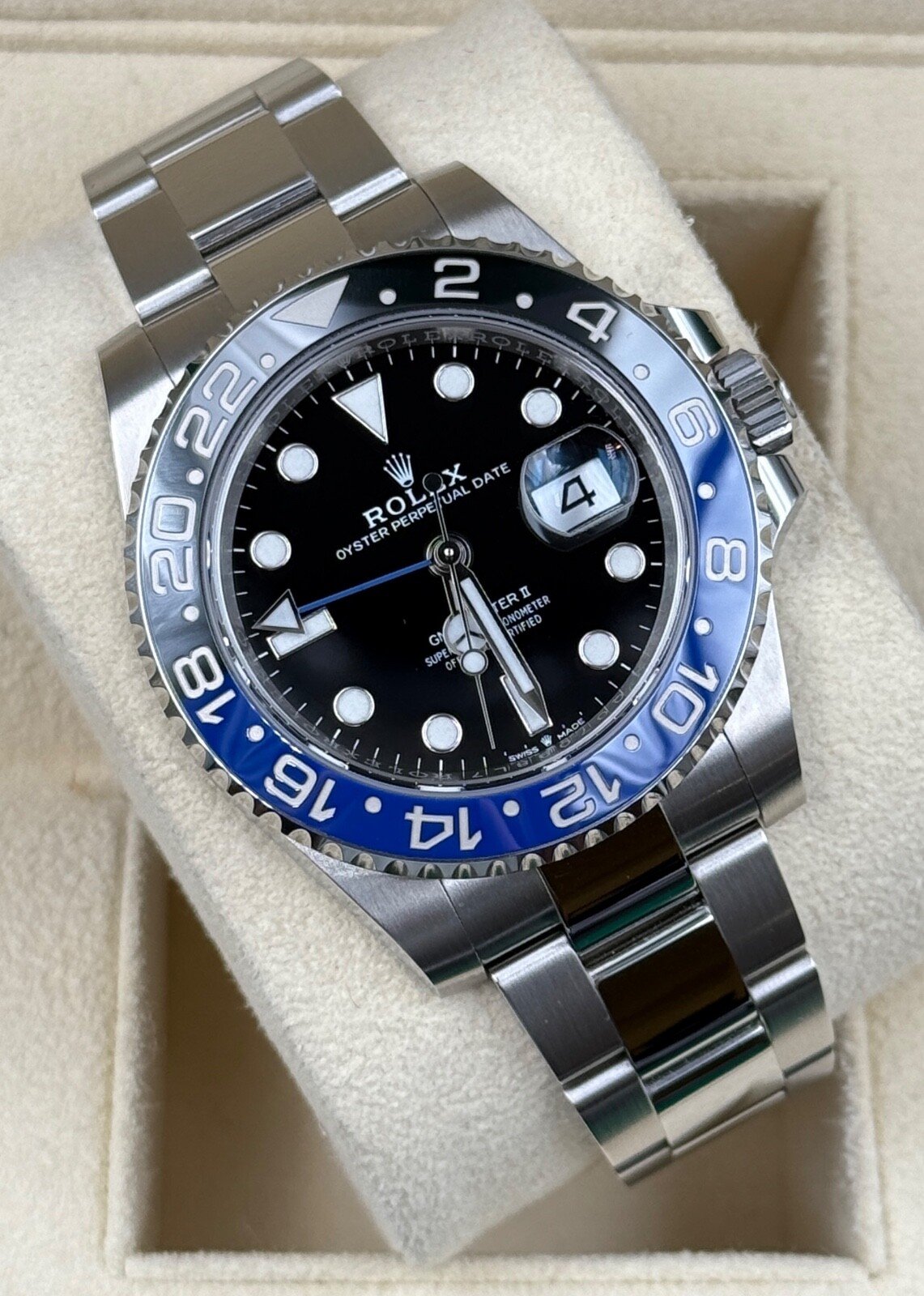 Rolex Batman GMT 126710 BLNR 40mm Men's Watch