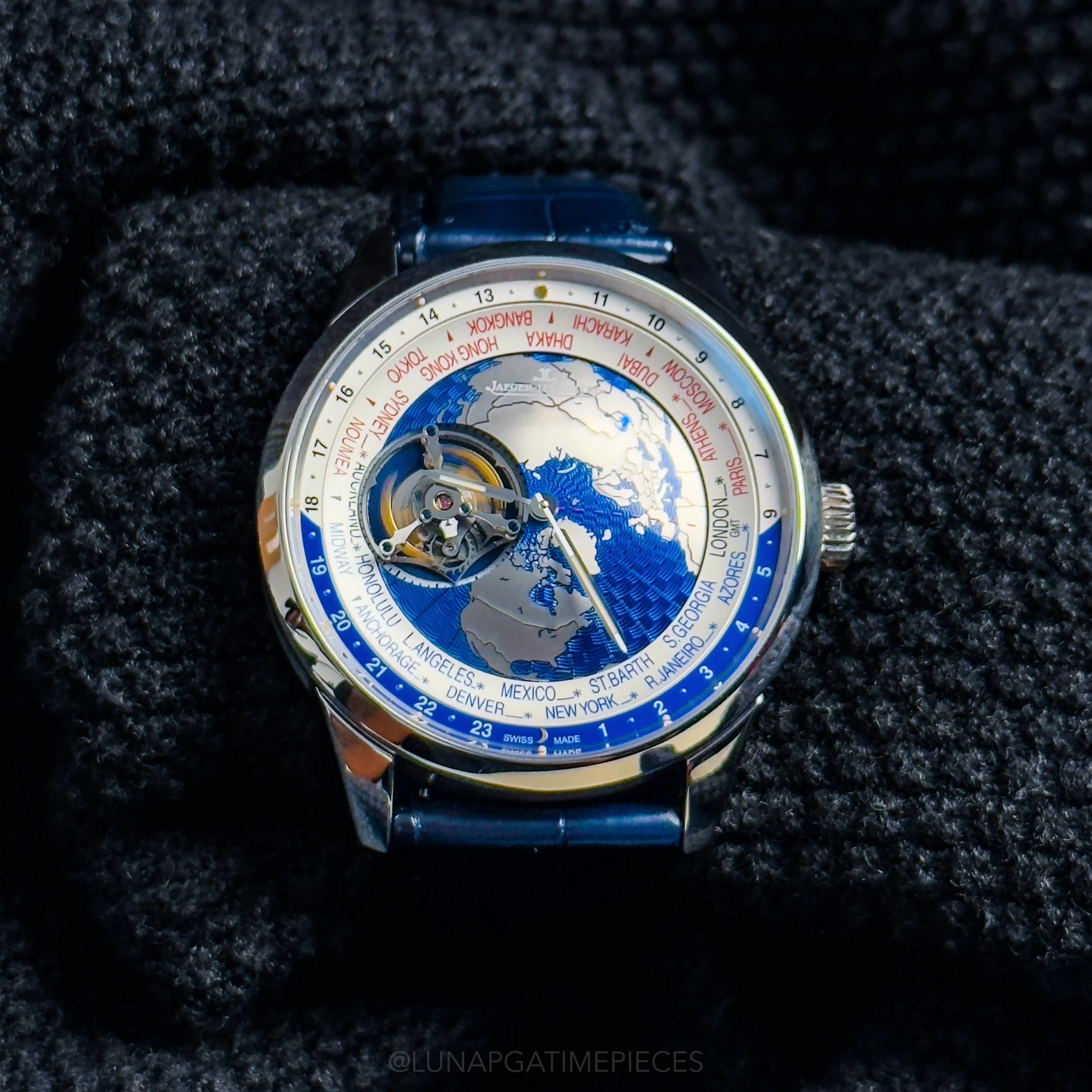 Jaeger-LeCoultre Geophysic Tourbillon Universal Time Platinum Watch Q8126420