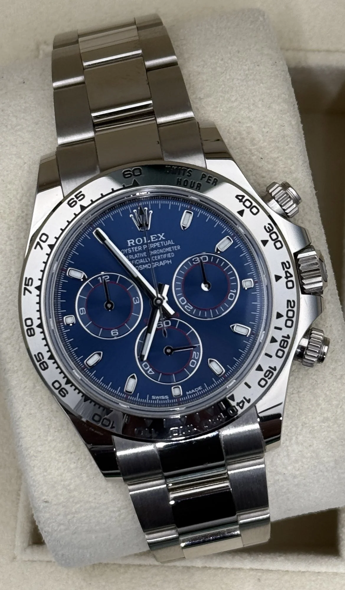 Rolex Daytona Blue Dial 116509 White Gold 40MM