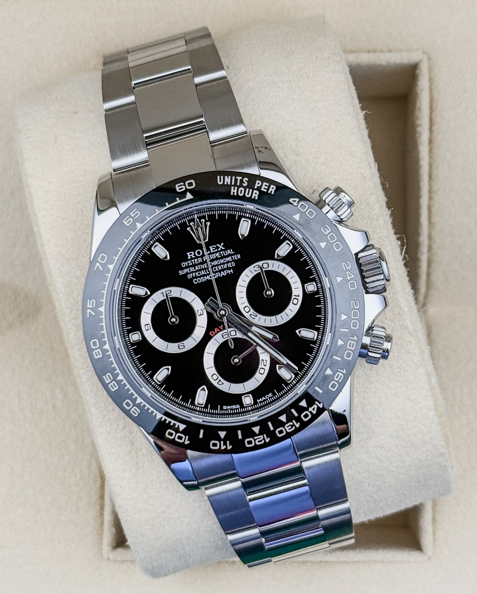 Rolex Daytona 116500LN Black Dial Stainless Steel Ceramic Chronograph 40 MM