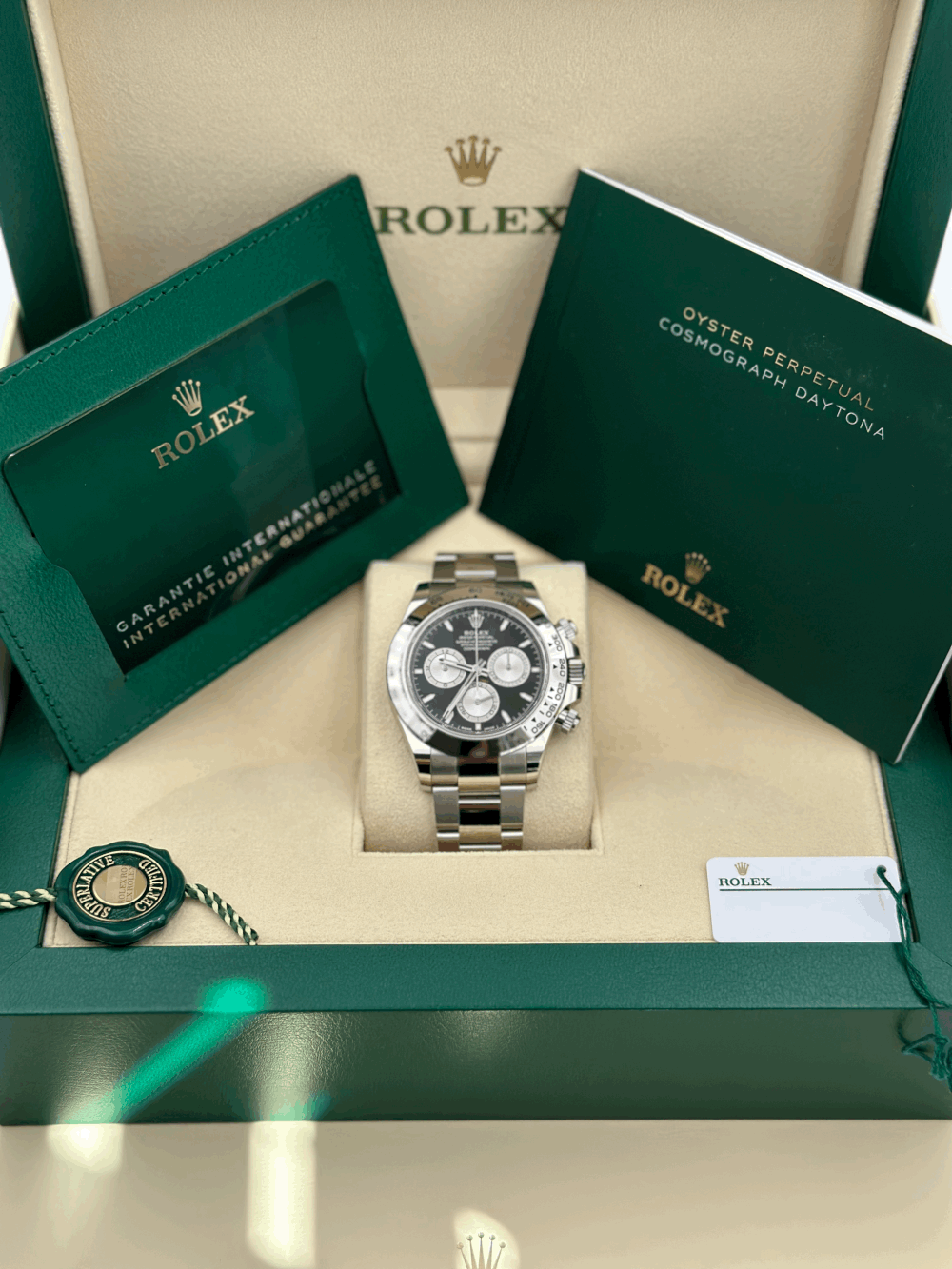 Rolex Daytona White Gold Black Dial 126509 40 MM Men's Watch
