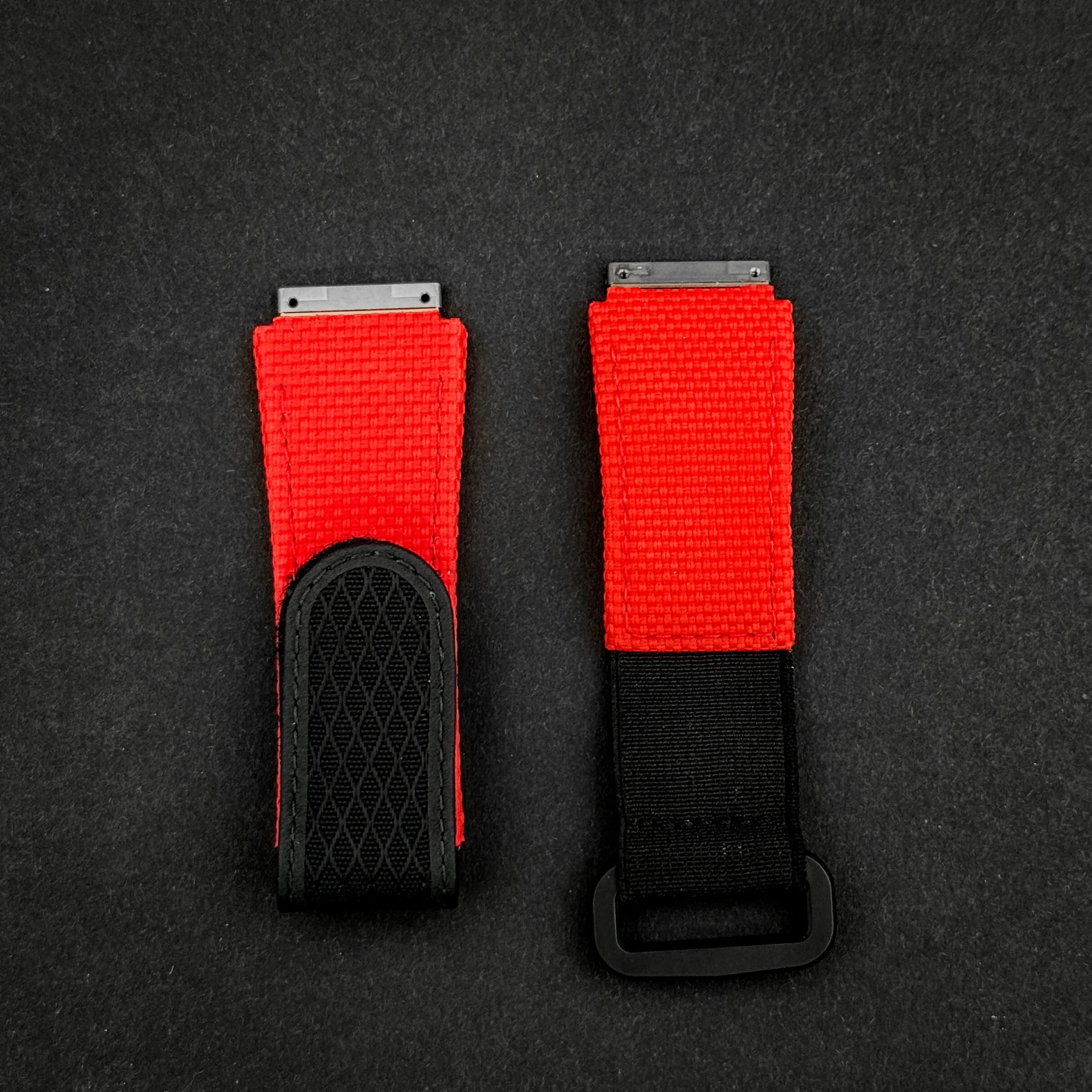 Richard Mille RM 35 Red Woven Nylon Strap — Size Small