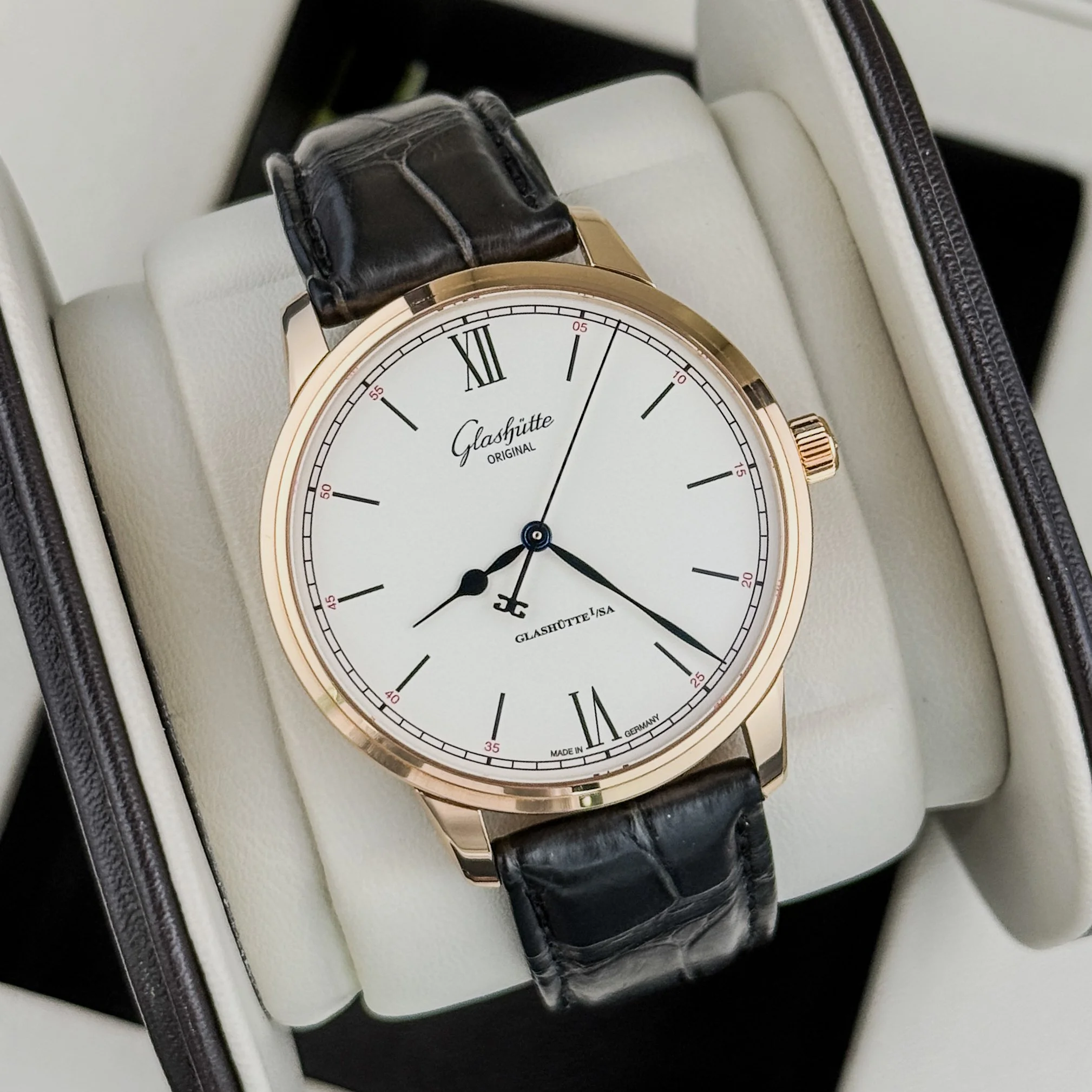 Glashutte Original Senator Excellence Rose Gold Watch 40mm 1-36-01-02-05-01