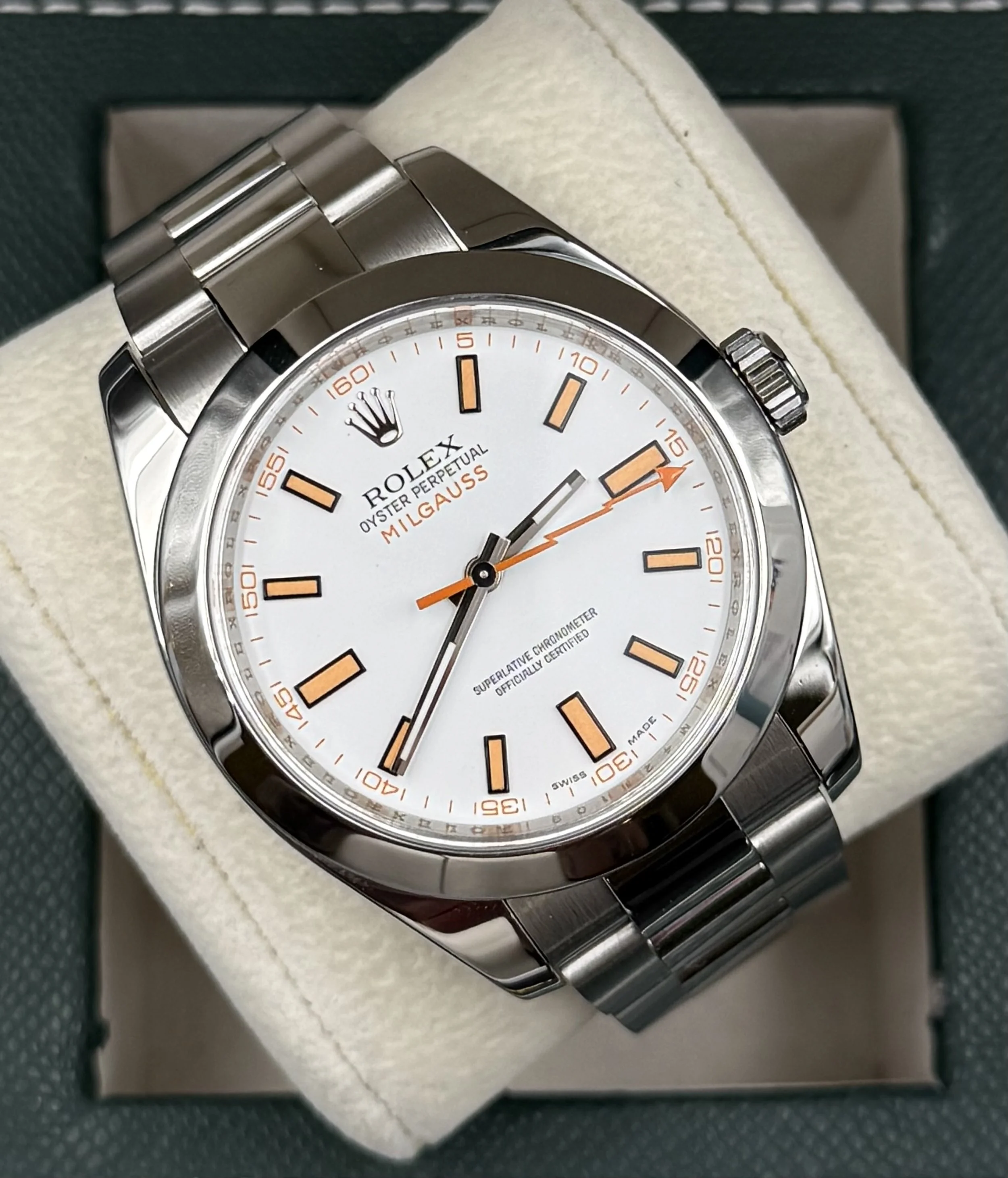Rolex Milgauss 116400 White Dial