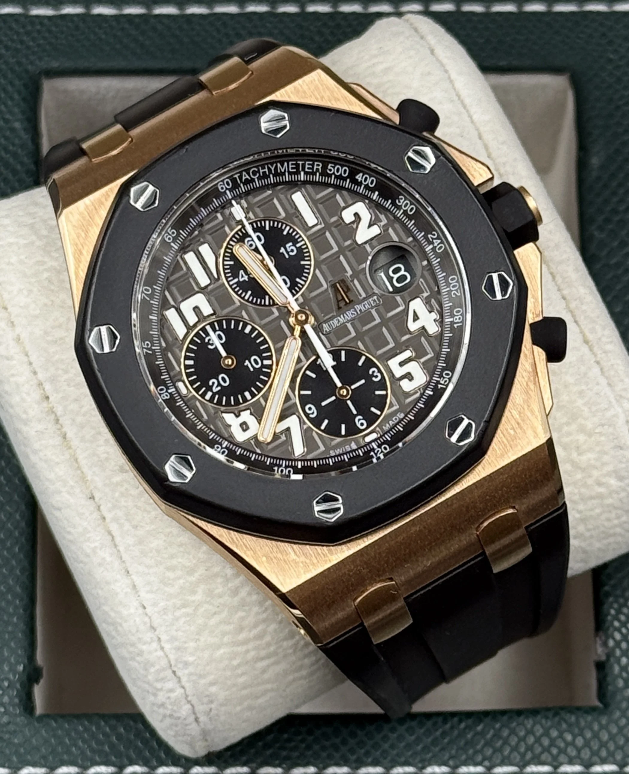 Audemars Piguet Royal Oak Offshore Rose Gold Gray Chronograph 42mm 25940OK.OO.D002CA.02