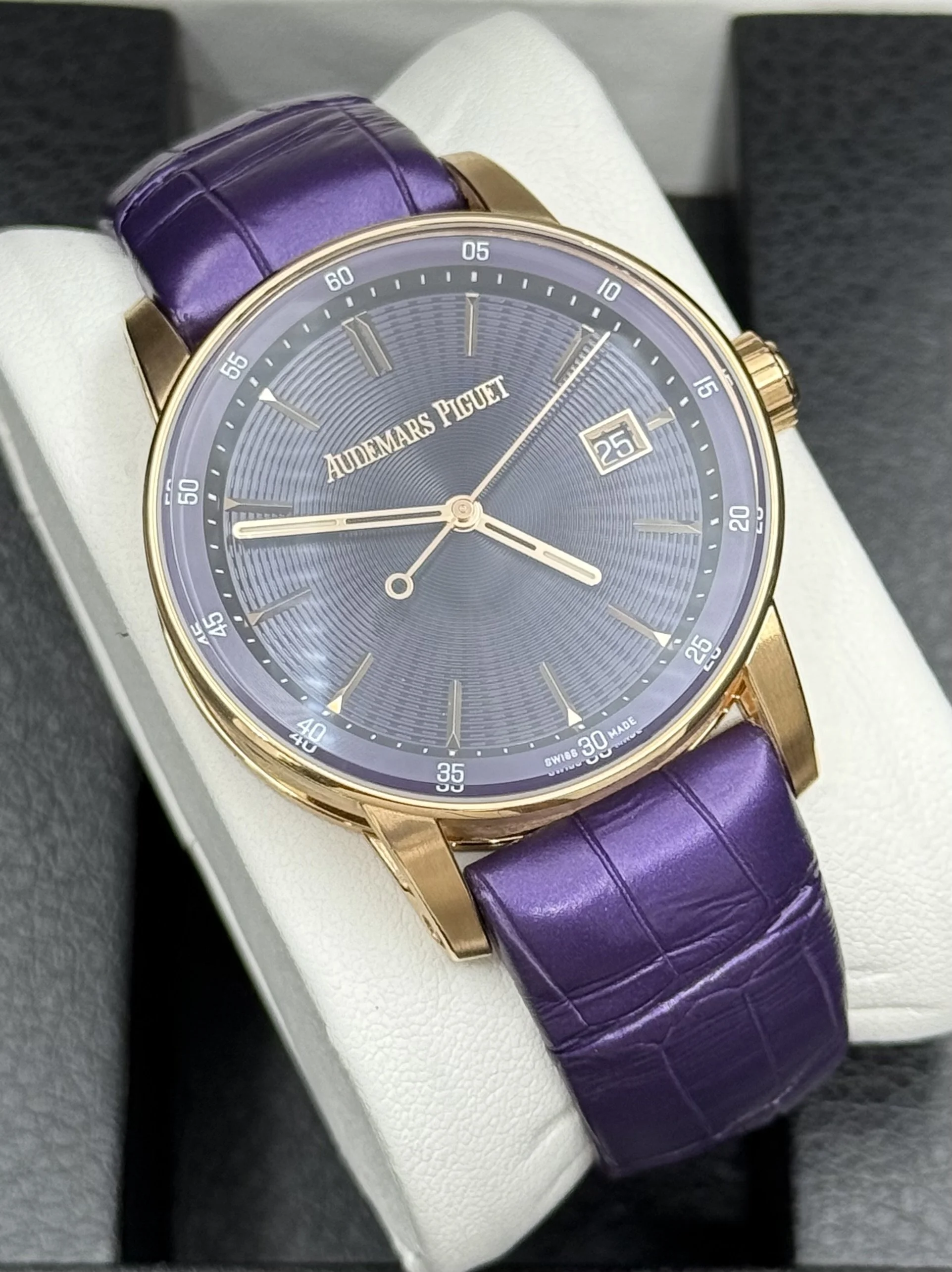 Audemars Piguet Code 11.59 38mm Rose Gold Purple Dial 77410OR.OO.A623CR.01