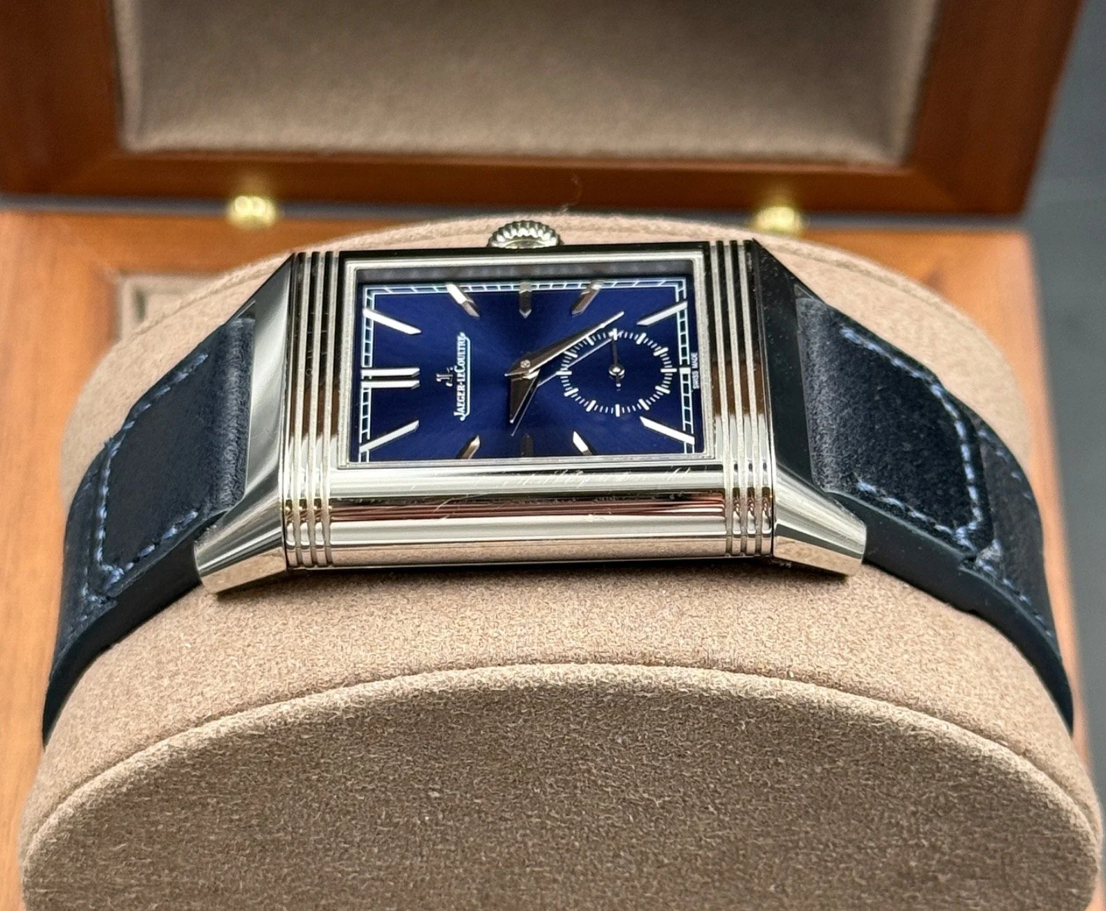 Jaeger LeCoultre Reverso Tribute Duoface Day Night Watch 215.8.D4