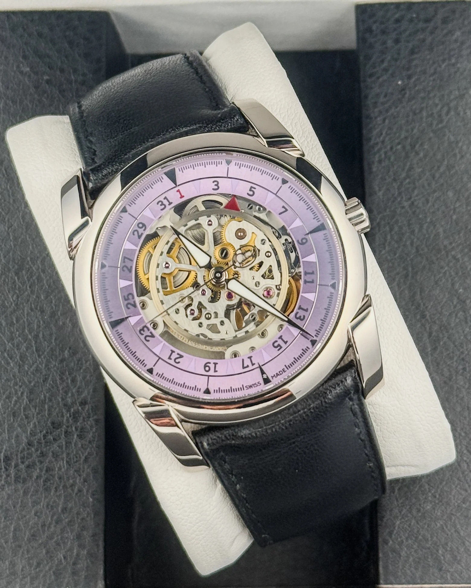 Parmigiani Fleurier Tonda 42mm White Gold PF601395.01 Lilac Skeleton Men’s Watch
