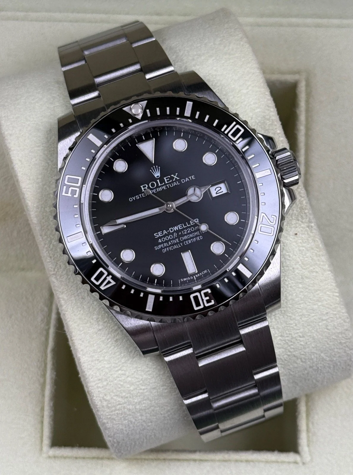 2014 Rolex Sea Dweller Black Dial 116600 40mm Stainless Steel 4K