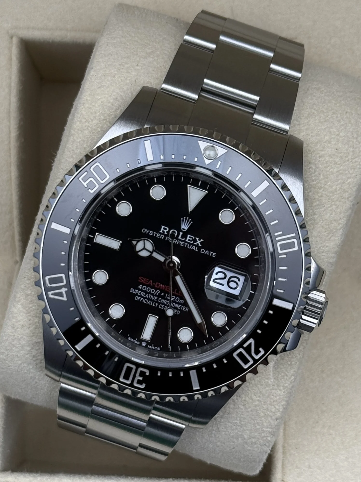 Rolex Sea-Dweller Black Dial 126600 43MM Men’s Watch