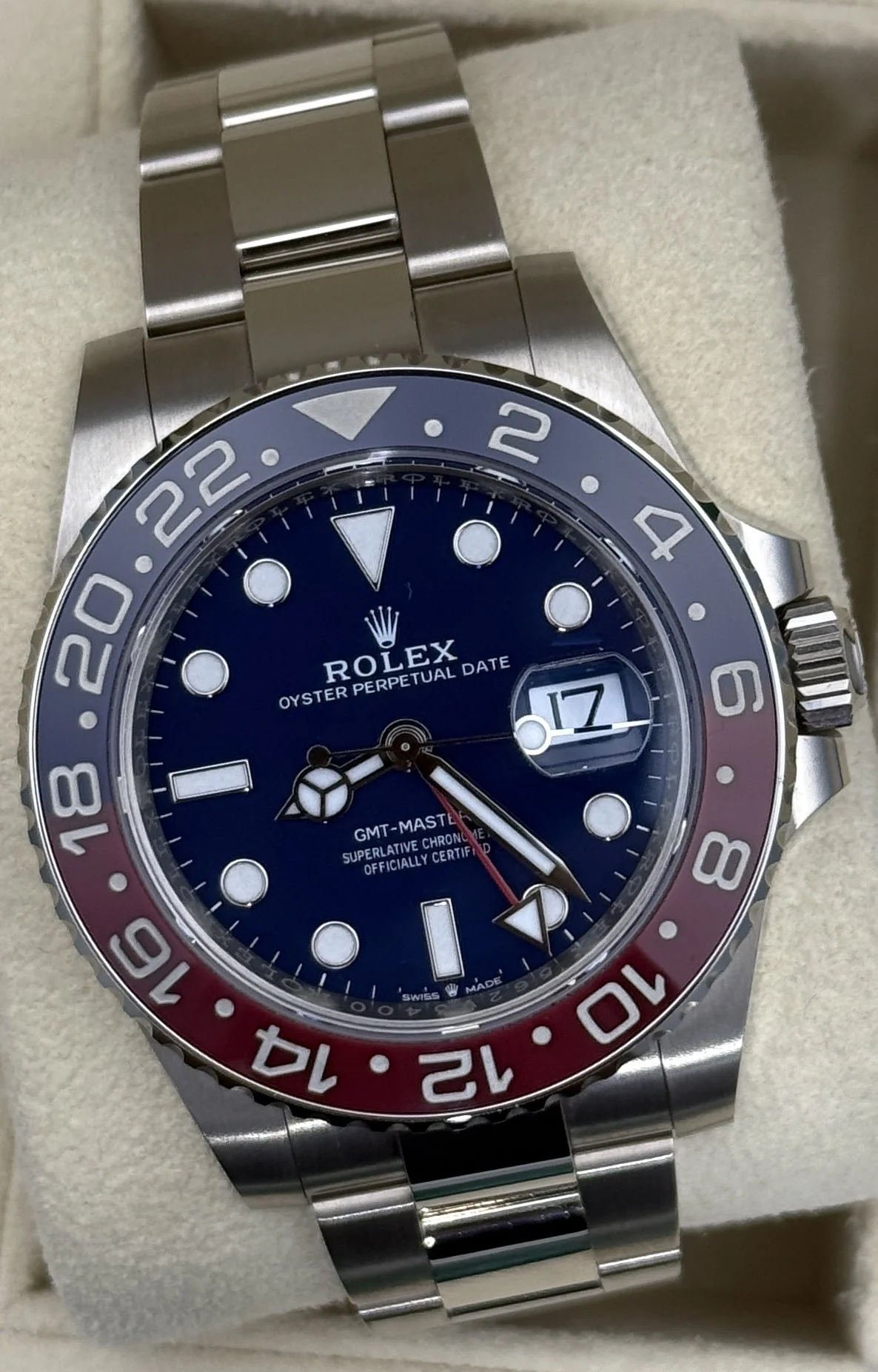 Rolex Gmt-Master II Pepsi 126719BLRO White Gold 40MM