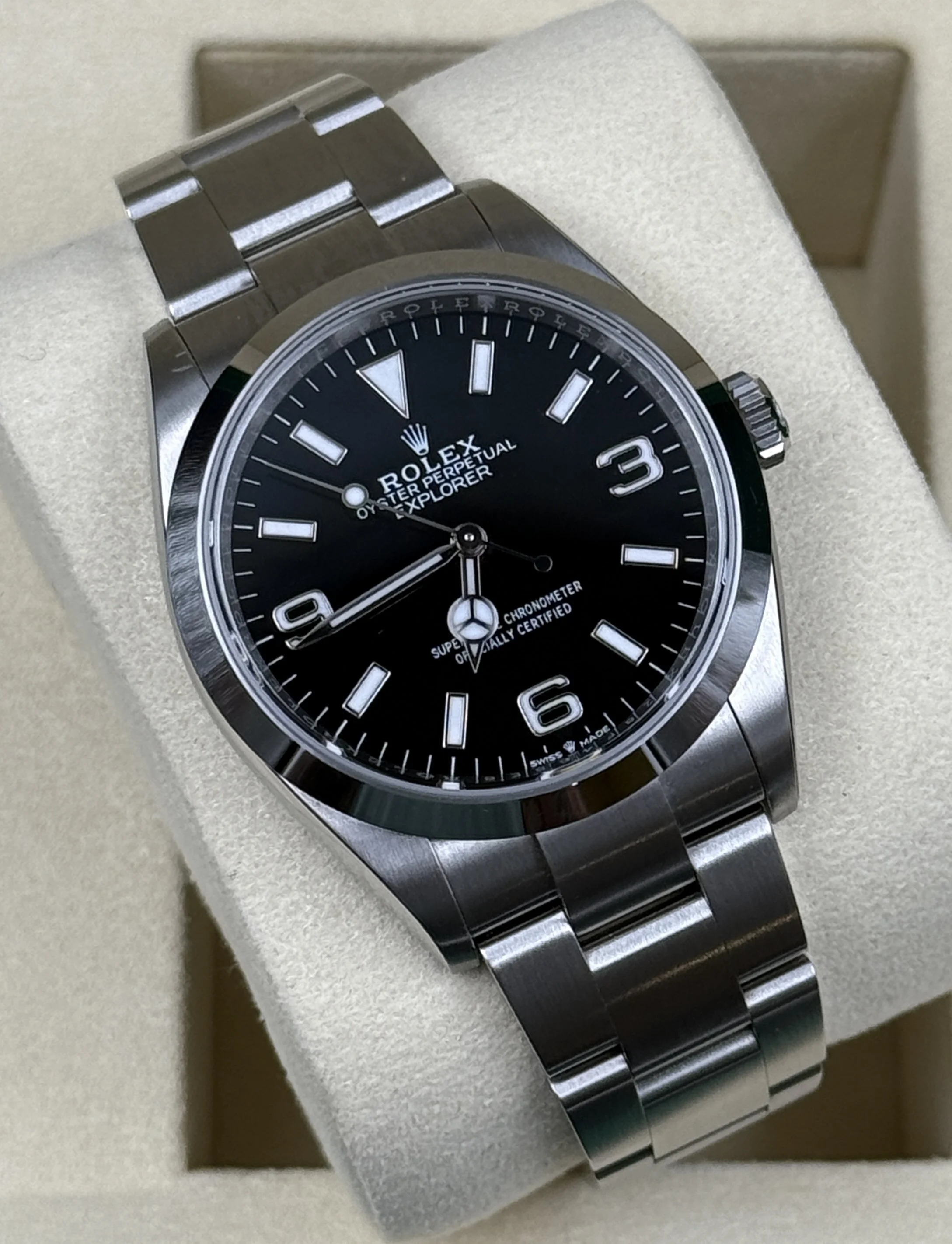 Rolex Explorer 36mm 124270 Stainless Steel Black Dial