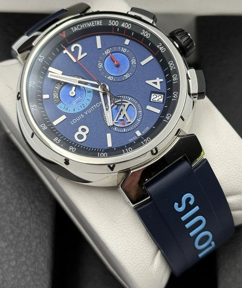 LOUIS VUITTON tambour outdoor QA153 Chronograph GMT Quartz Men\'s Watch_826230 LOUIS VUITTON tambour outdoor QA153 Chronograph GMT Quartz  main image 4
