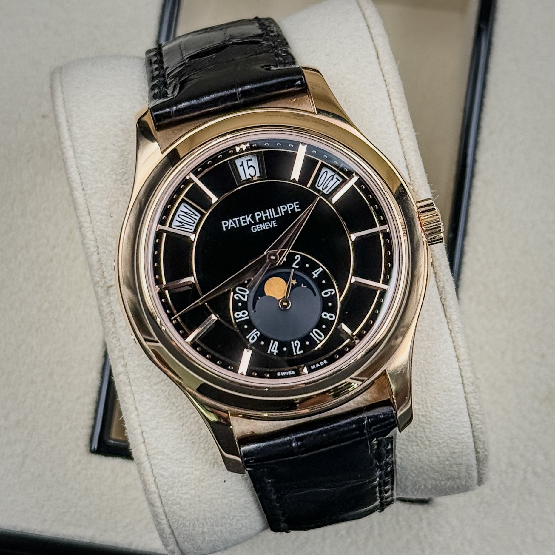 Patek Philippe Complications Annual Calendar 18k Rose Gold 5205R