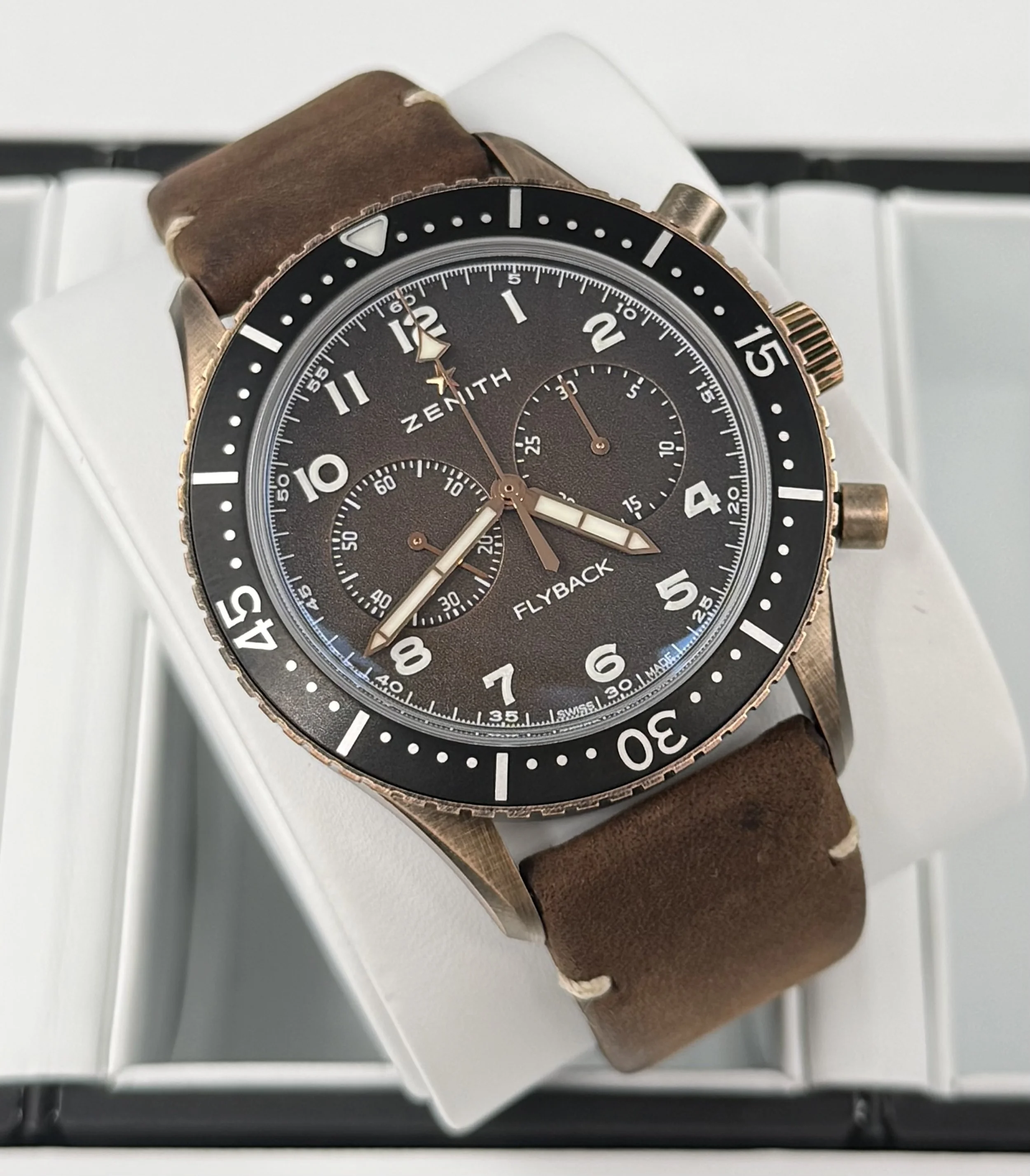 Zenith Pilot Cronometro Tipo CP-2 Flyback Bronze 43mm Mens Watch 29.2240.405