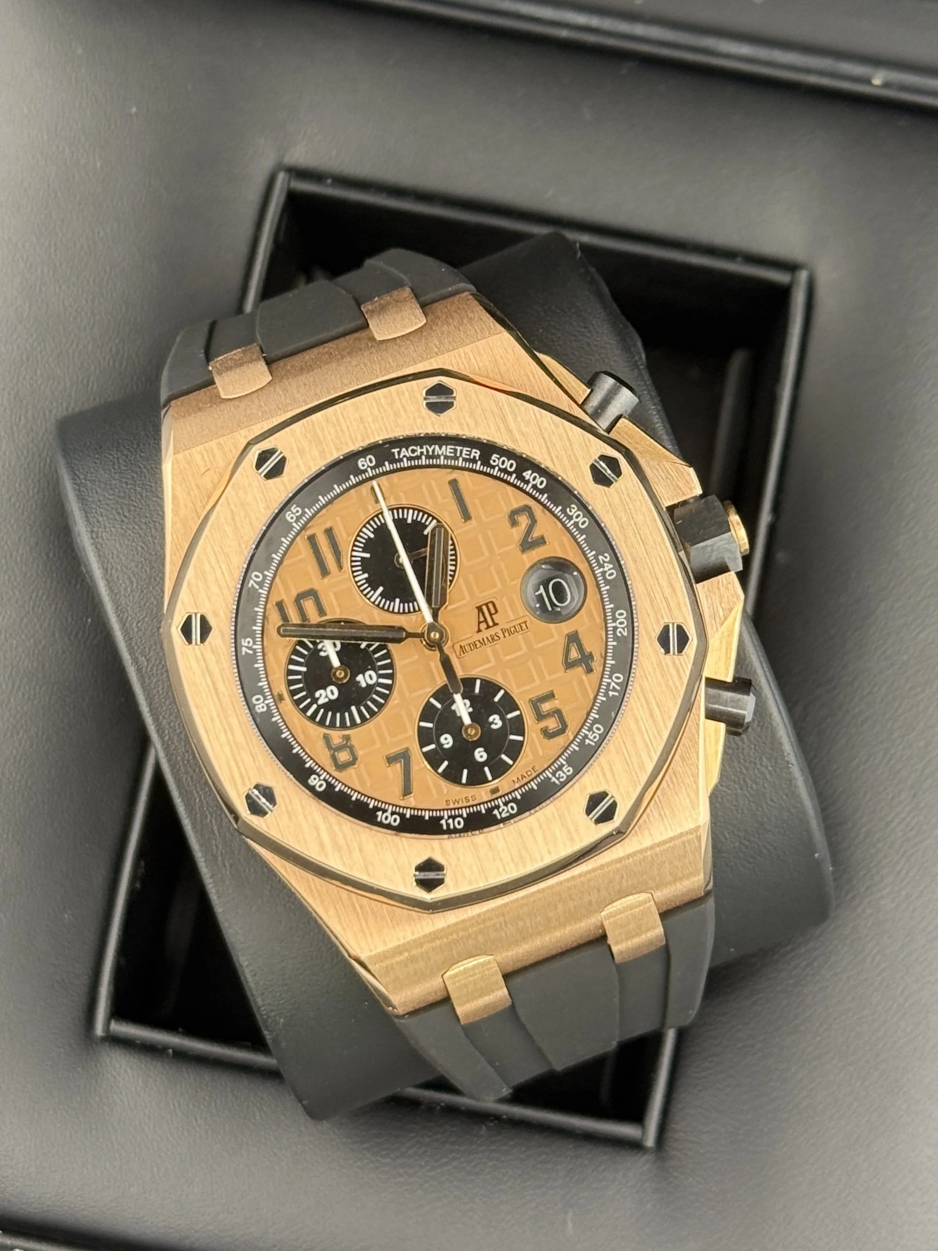 Audemars Piguet Royal Oak Offshore Rose Gold 26470OR Gold Dial 42MM