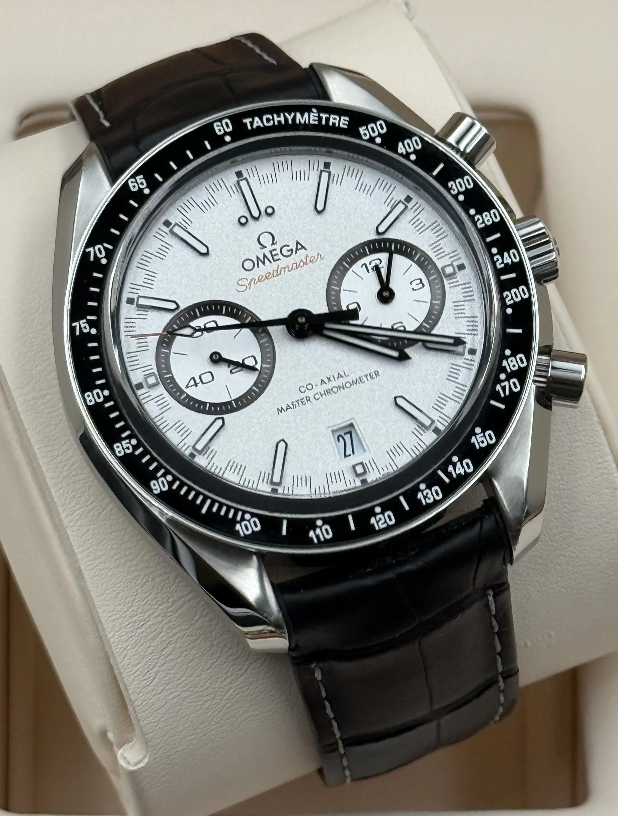 Omega Speedmaster Racing 44mm White Dial 329.33.44.51.04.001 Box & Papers