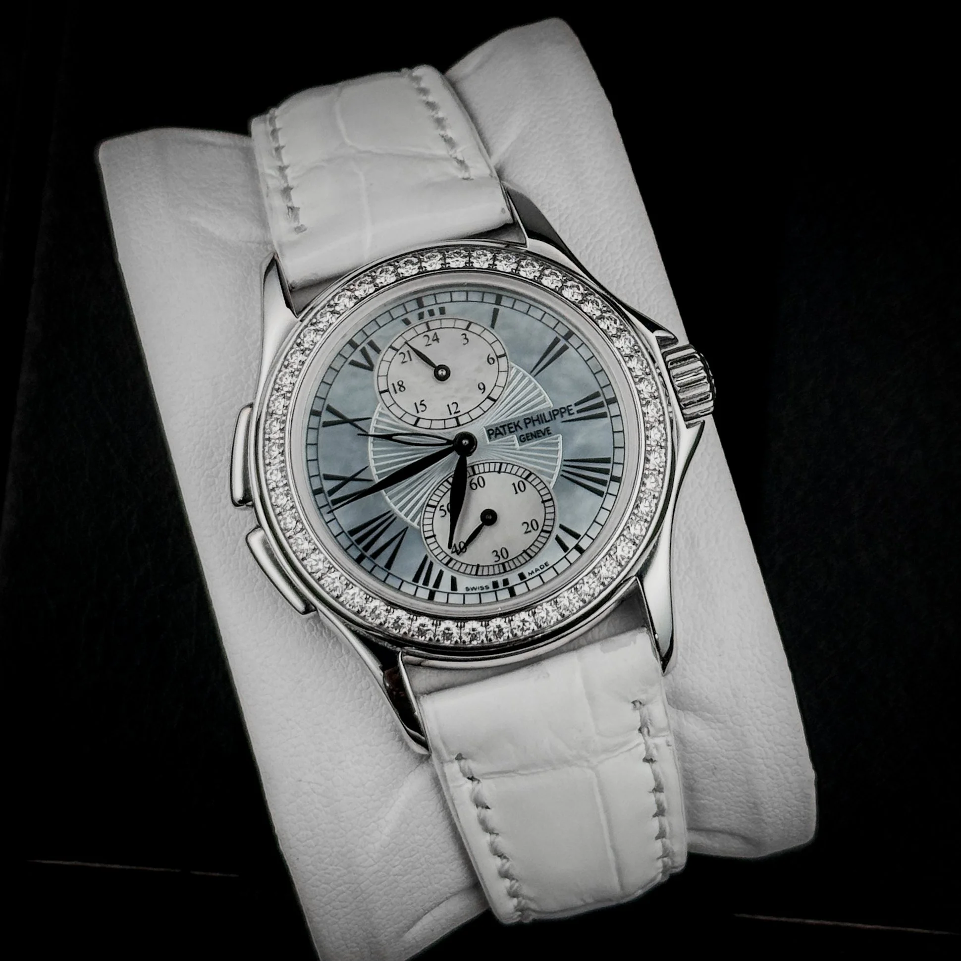 Patek Philippe Calatrava Travel Time Diamond Gold Watch 4934G-001