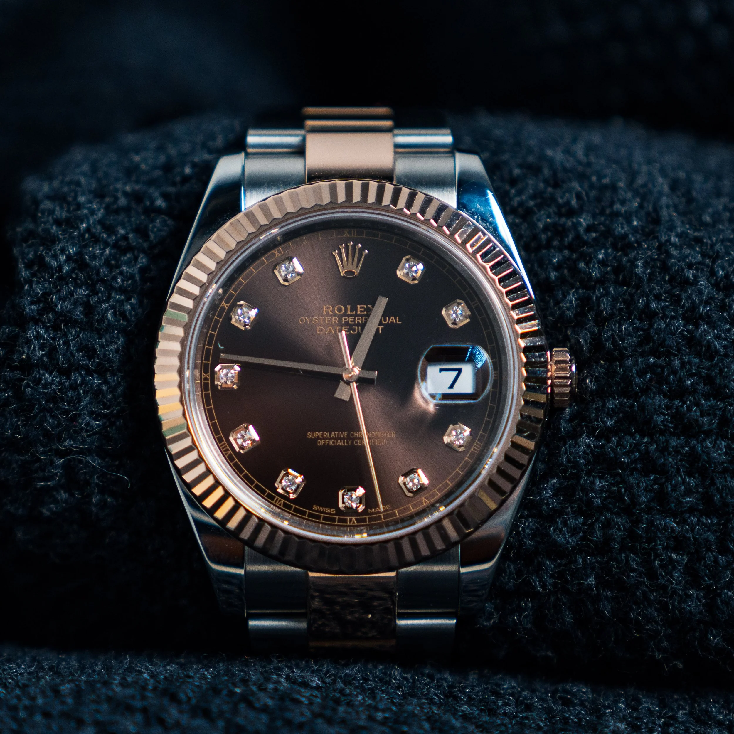 Rolex CPO Datejust 126331 41mm Everose Chocolate Dial