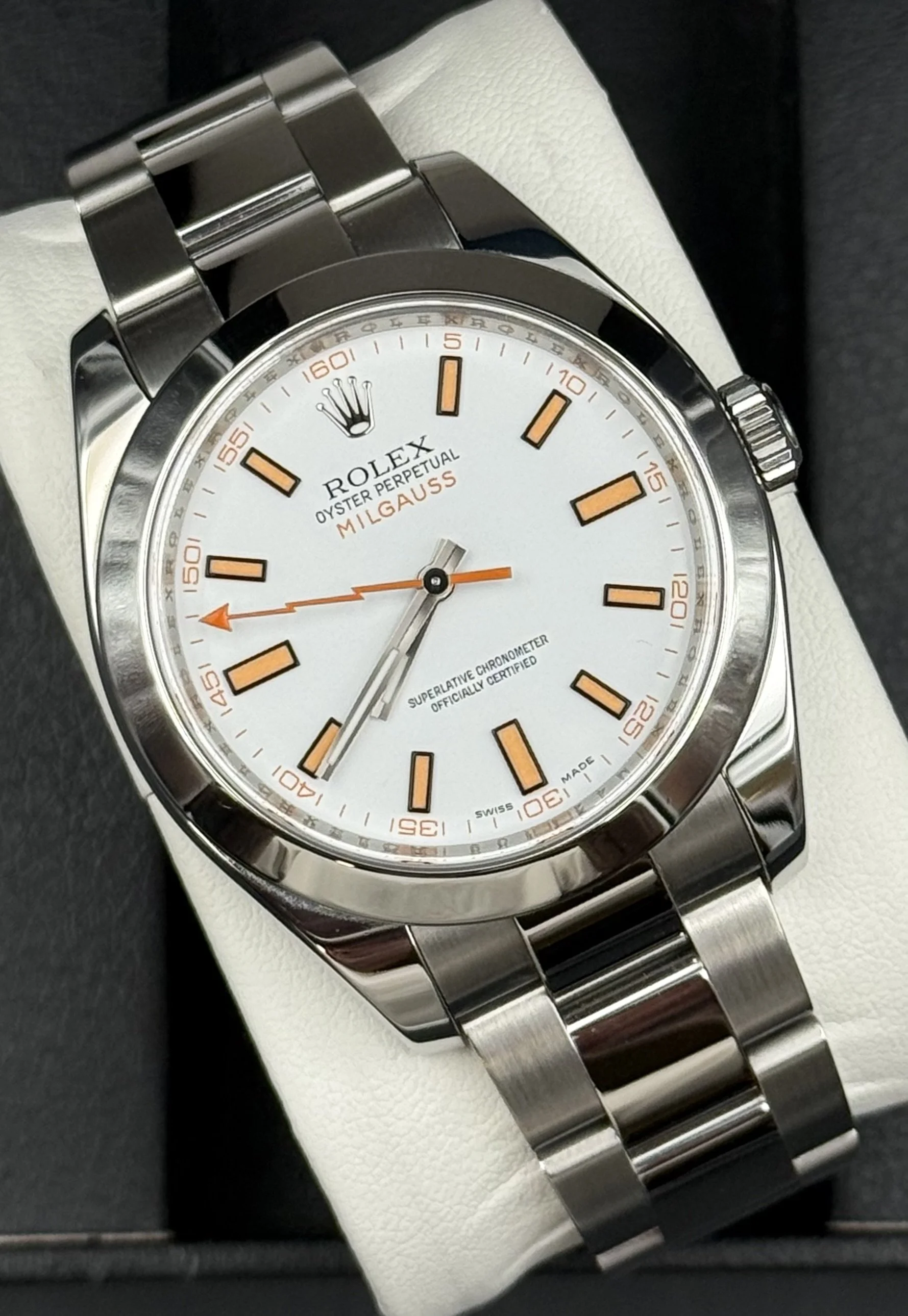 Rolex Milgauss 116400 White Dial