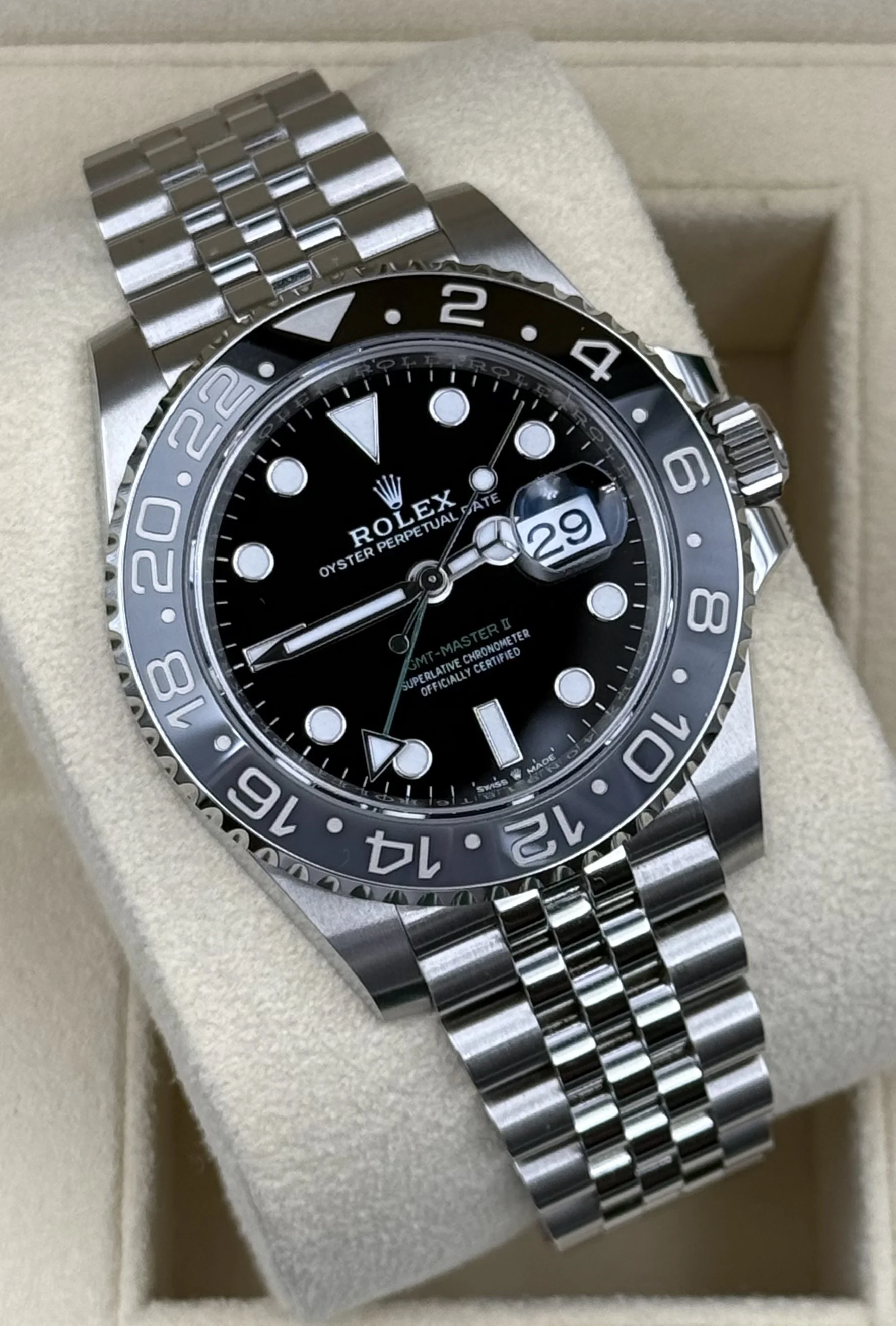Rolex GMT Master II 126710 GRNR Jubilee