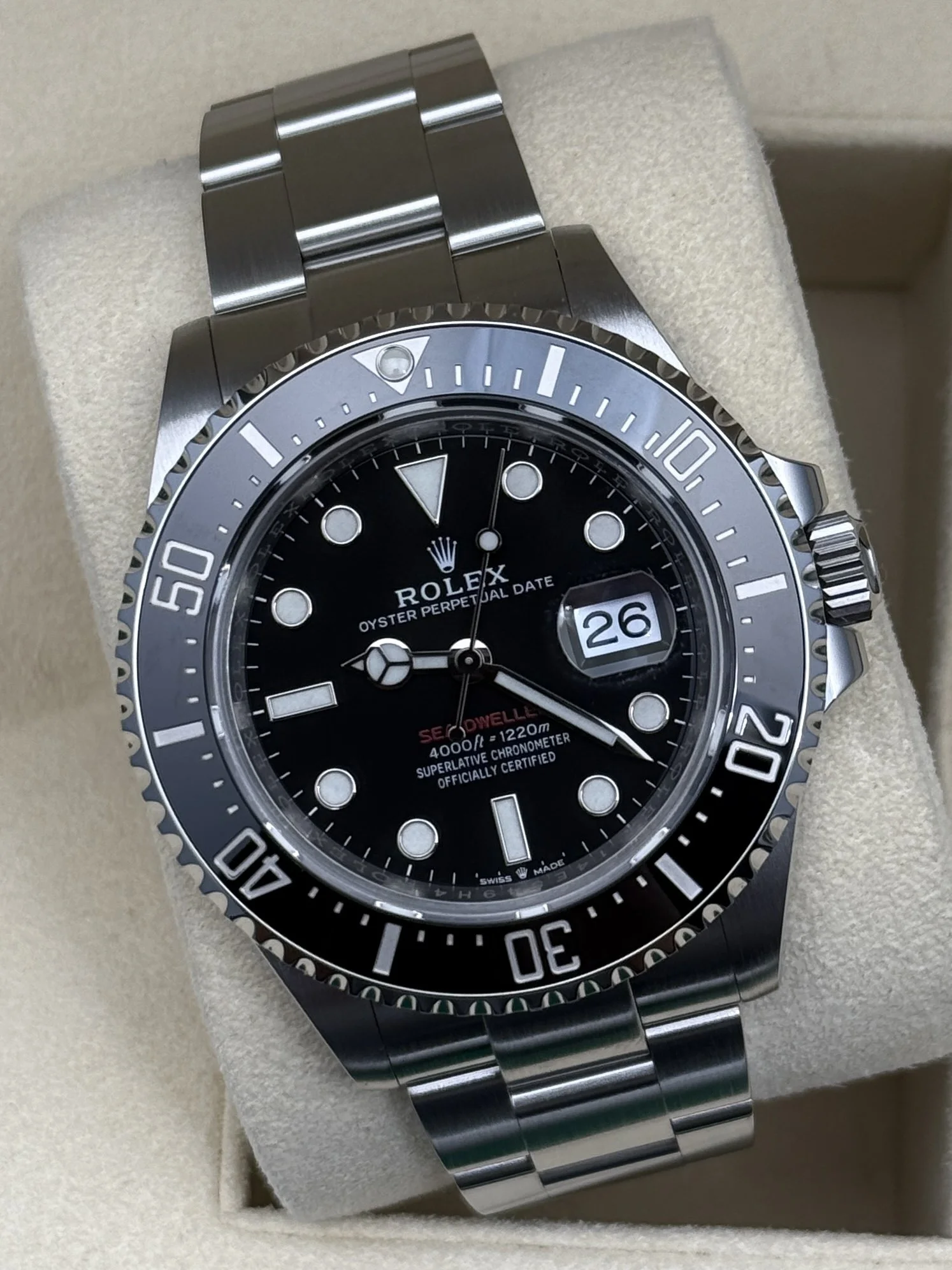 Rolex Sea-Dweller Black Dial 126600 43MM Men’s Watch