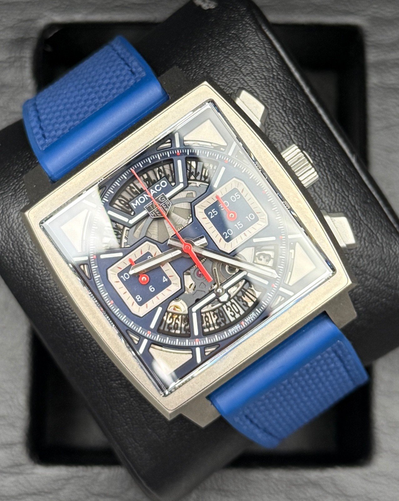 Tag Heuer Monaco CBL2182.FT6235 Automatic Chronograph Skeleton Blue Titanium