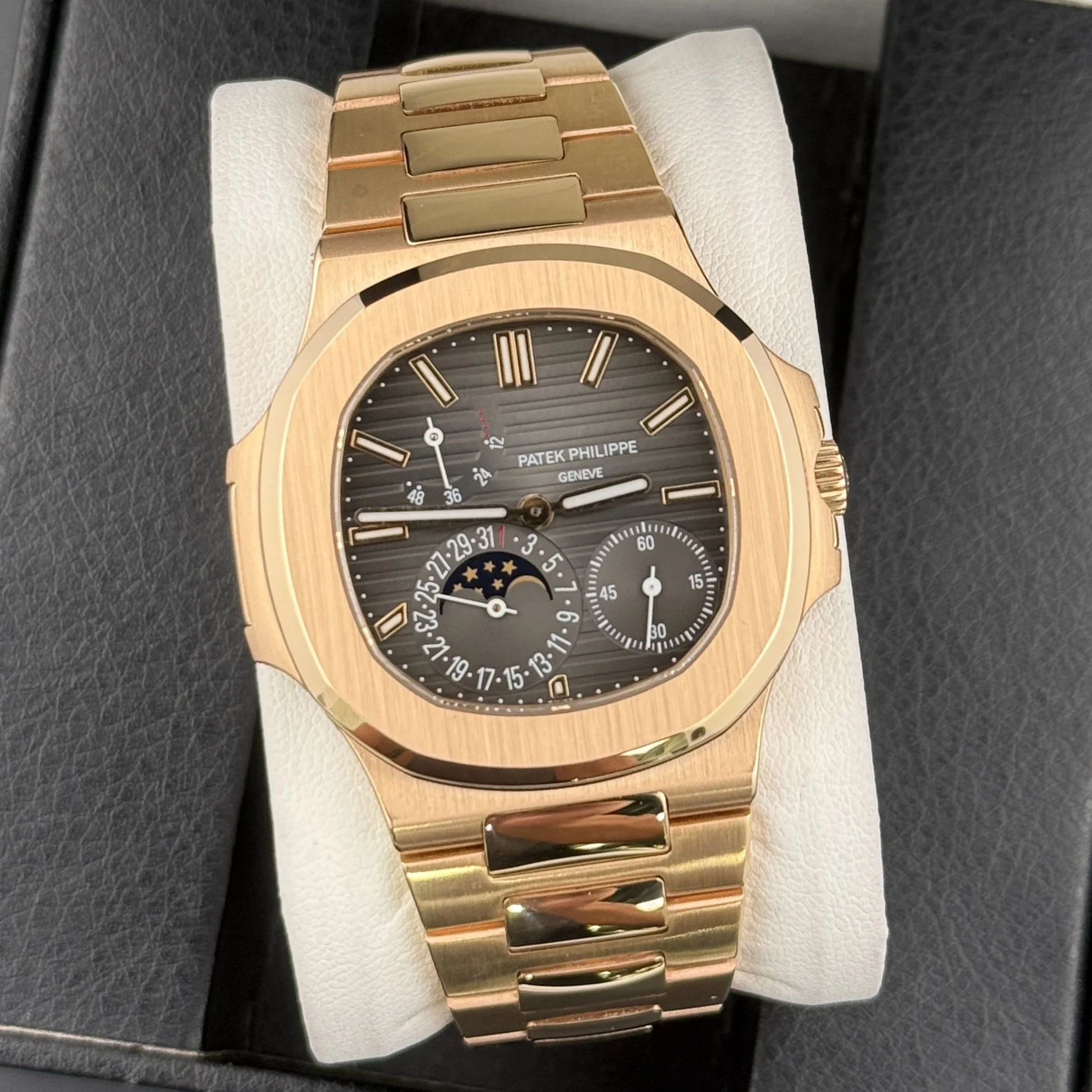 Patek Philippe Nautilus Slate Grey Dial Rose Gold 40mm 5712R-001 Men’s Watch