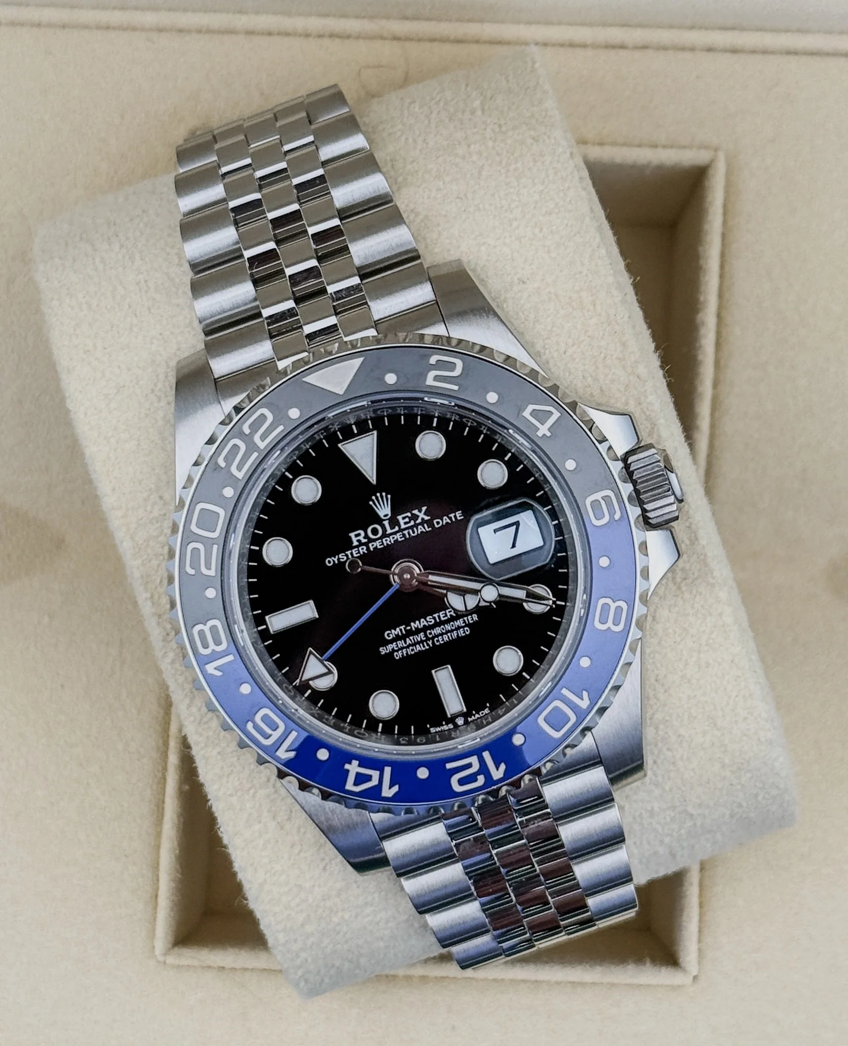 Rolex GMT-Master II 126710BLNR Batgirl Jubilee Blue Black Ceramic 40 MM Men’s Watch
