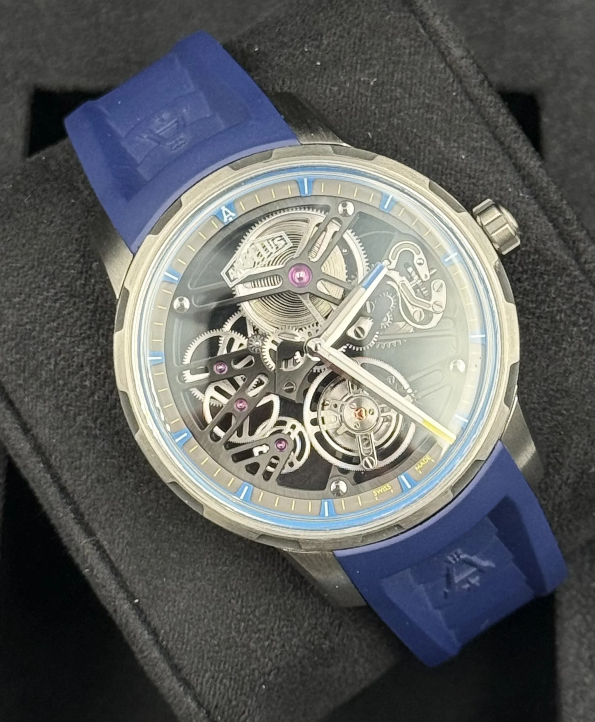 Angelus Tourbillon Skeleton U41 Blue