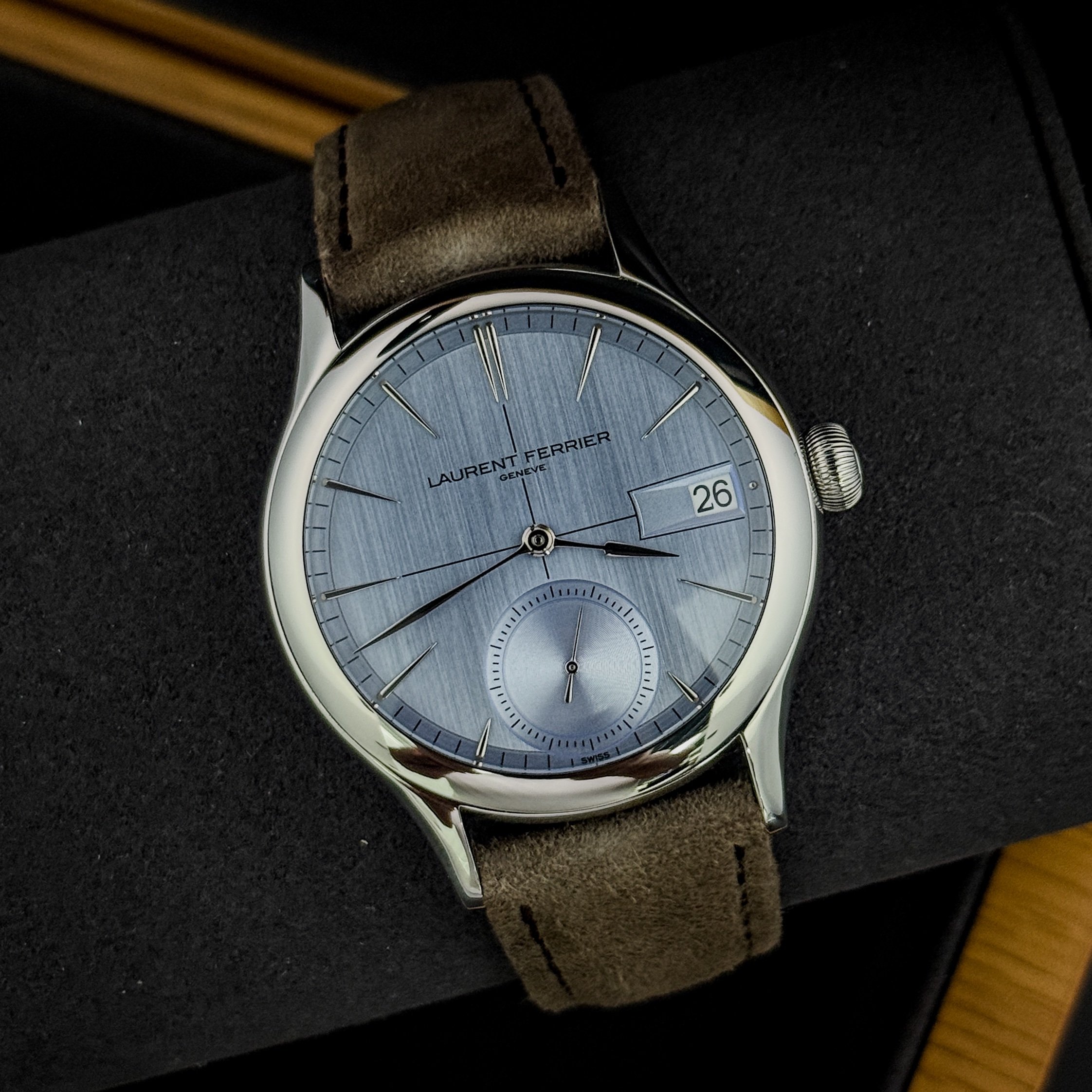 Laurent Ferrier Classic Origin Blue Dial Steel Watch 40mm LCF046.AC.CG1.1
