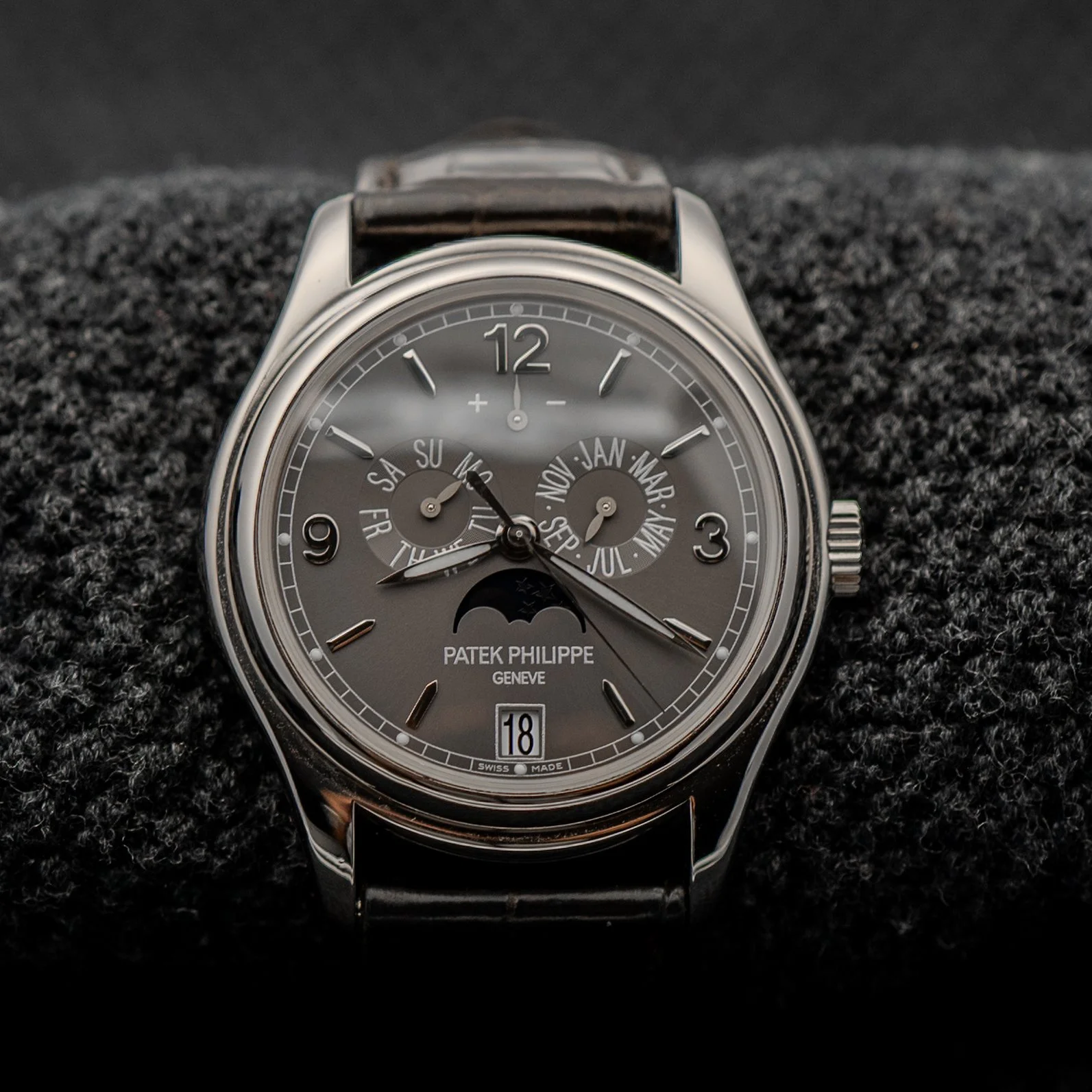 Patek Philippe Annual Calendar 5146G-001 White Gold Moonphase 39MM Mens' Watch