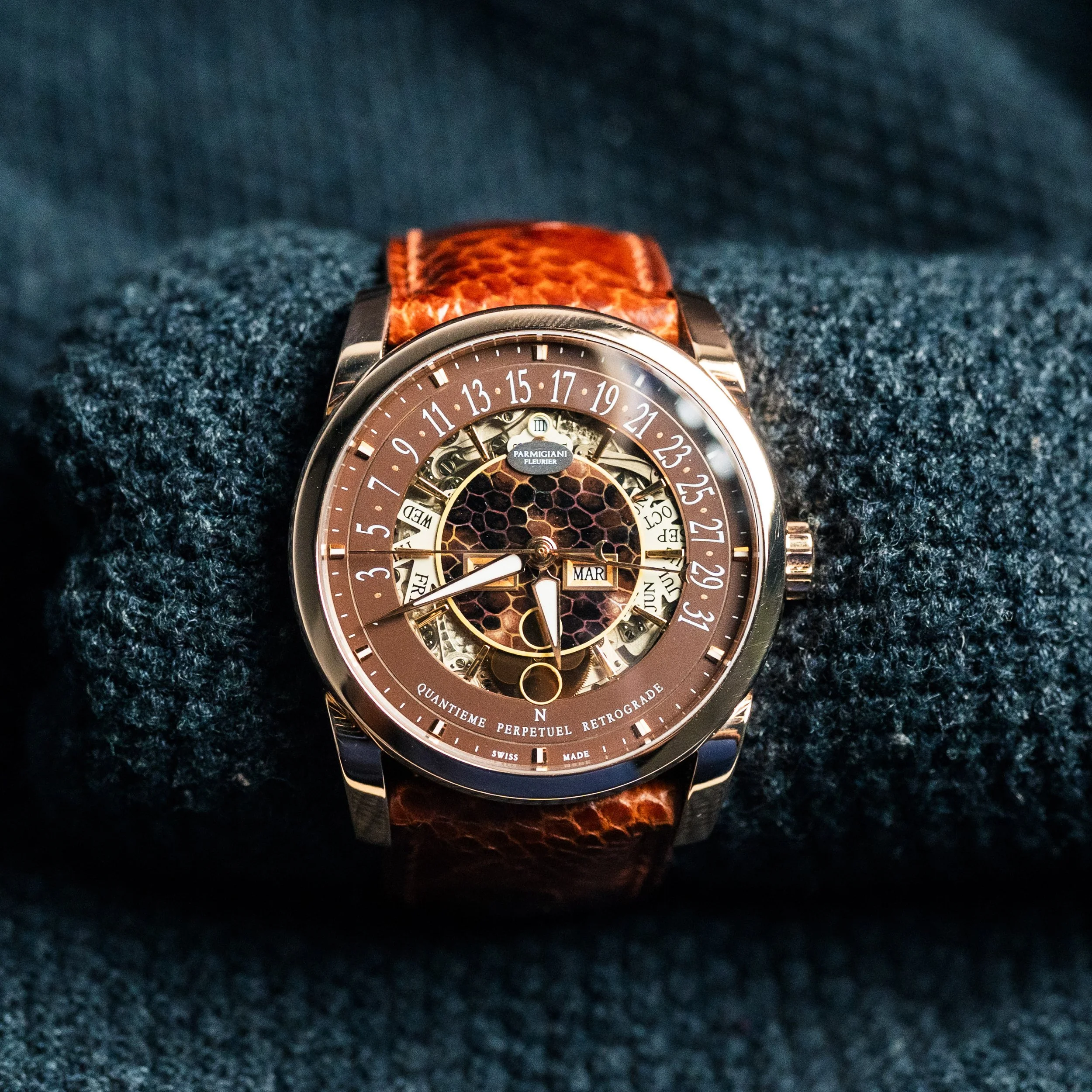 2026 Parmigiani Centum Perpetual PFC804-1010001 Rose Gold 42MM Men's Wat