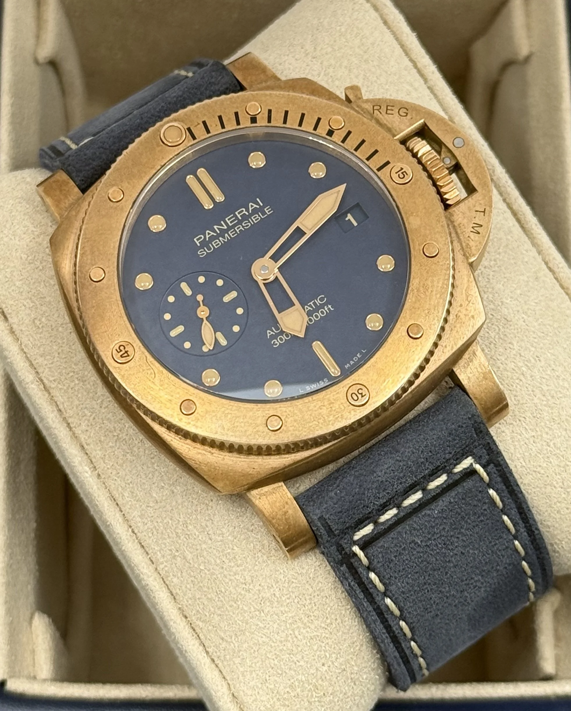 Panerai Submersible Bronzo Blu Abisso PAM01074